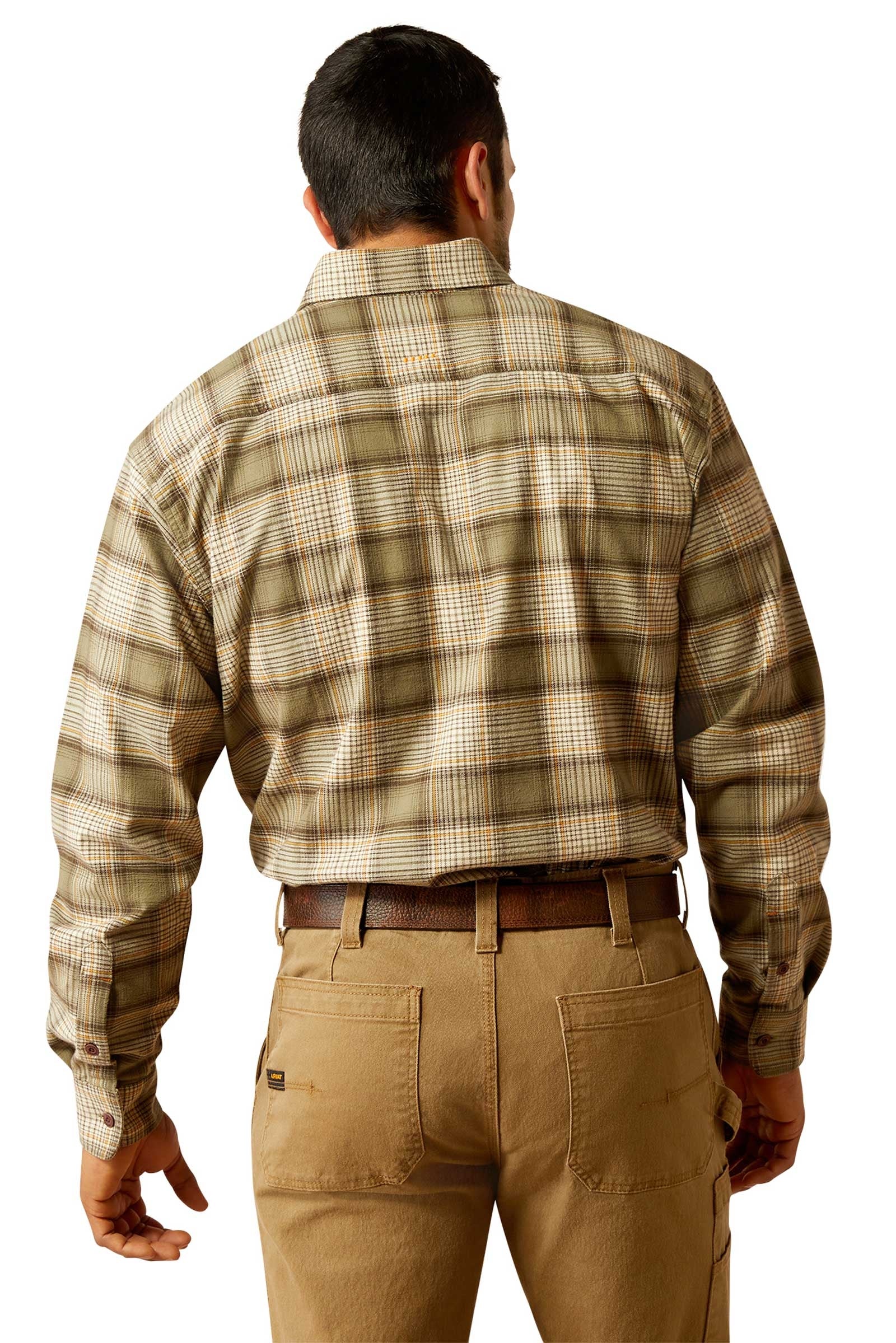Ariat Rebar Flannel DuraStretch Men's Work Shirt Mens Riding Clothing