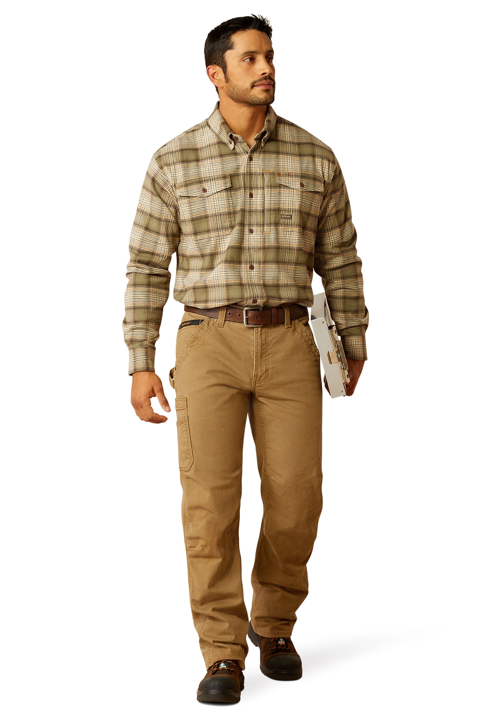 Ariat Rebar Flannel DuraStretch Men's Work Shirt Mens Riding Clothing