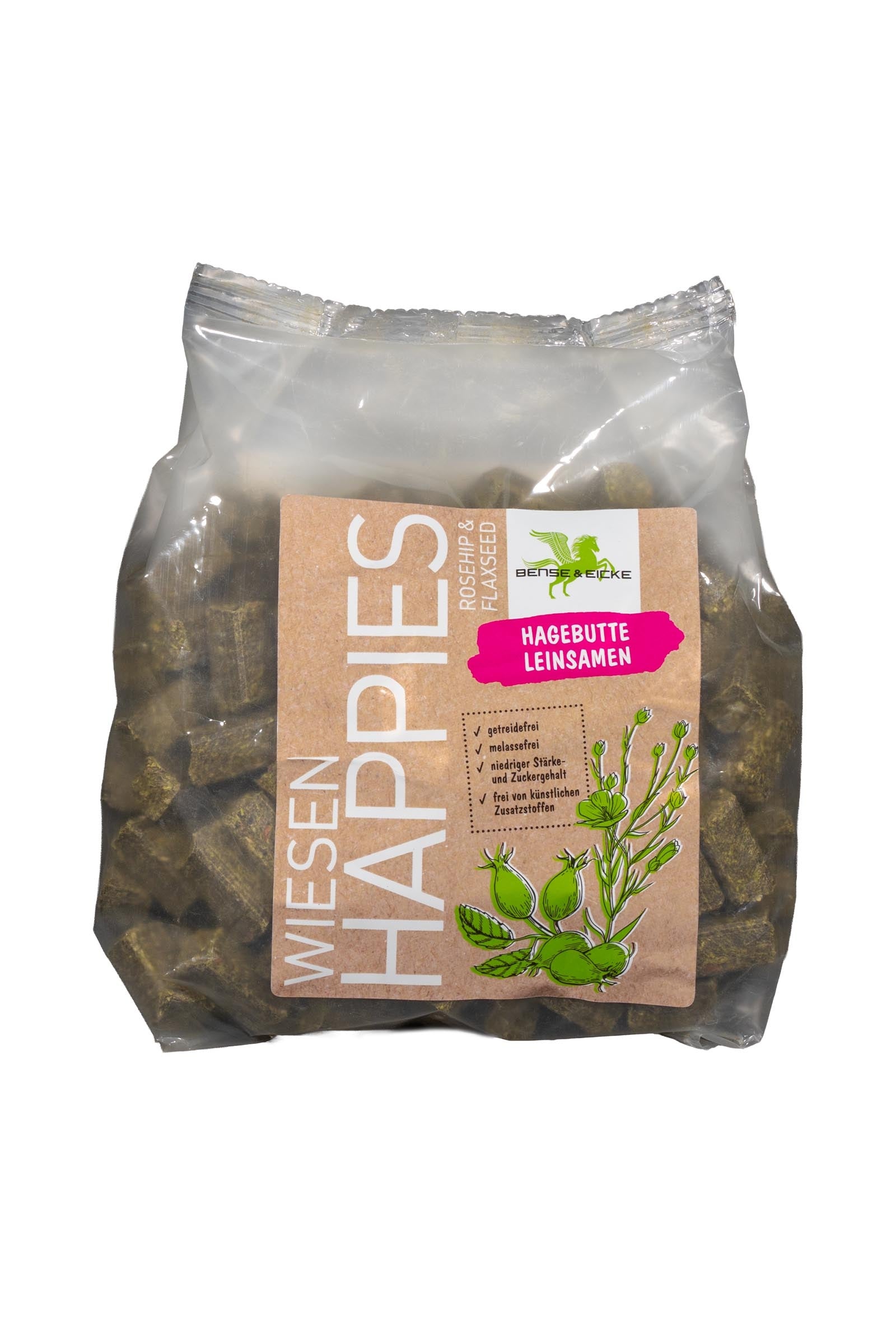 Bense & Eicke Wiesen Happies Rozenbottel Lijnzaad, 1 kg Horse Feed & Nutrition