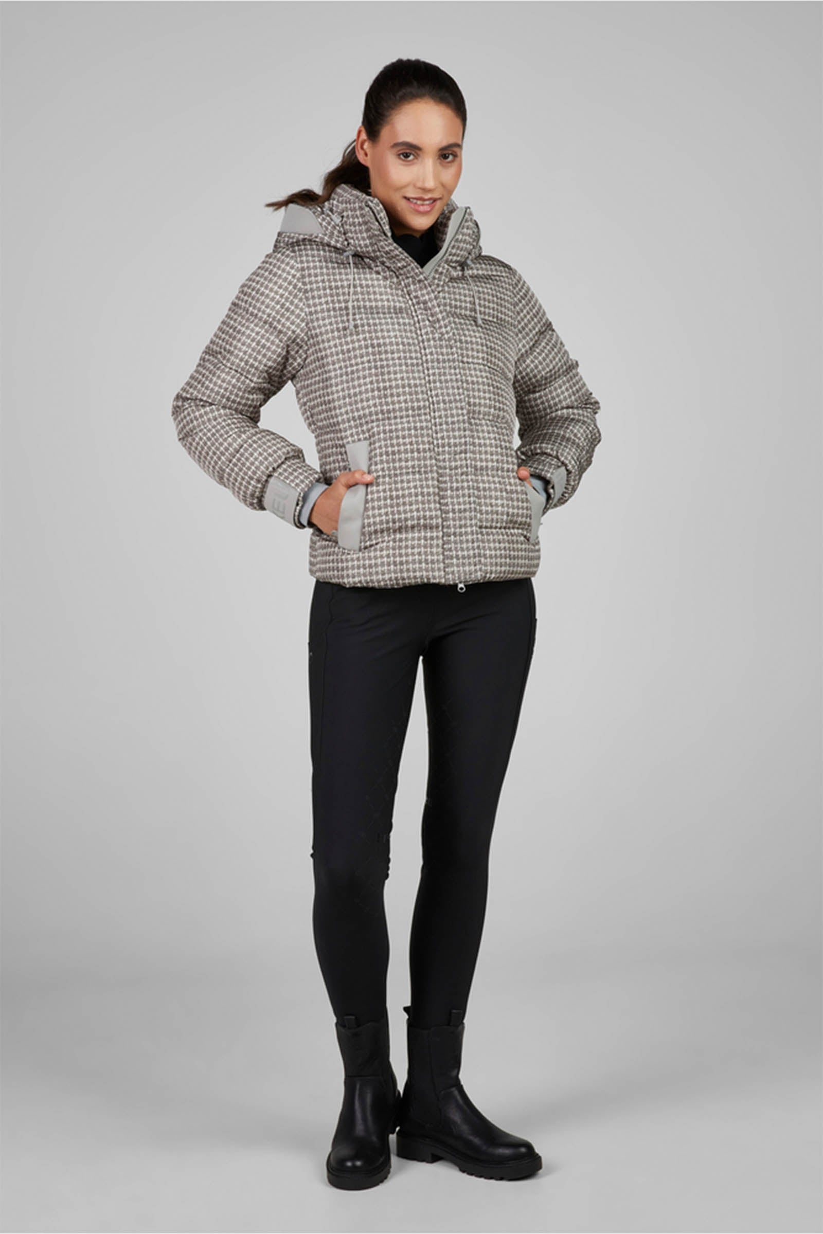 Pikeur Selection Women´s Quilted Jacket – Pale Grey – horze