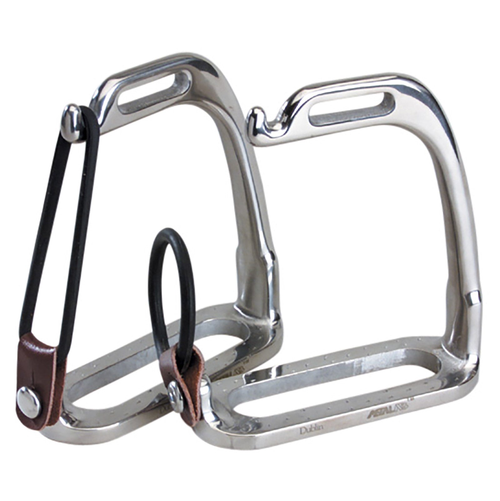 Korsteel Stainless Steel Peacock Stirrup Irons Zadels & Singels
