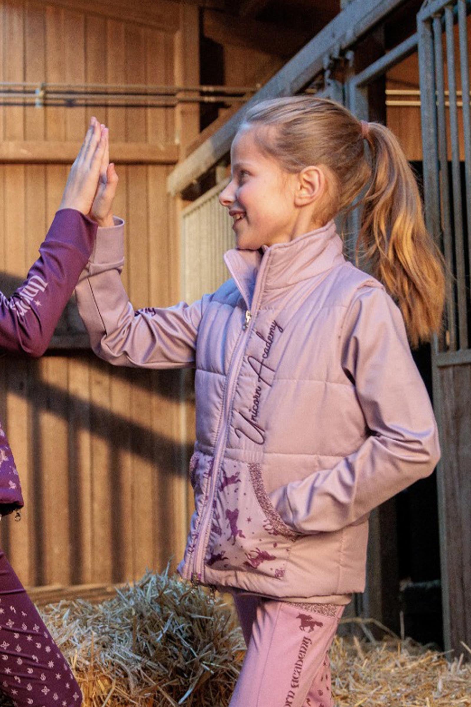 Kavalkade Unicorn Academy Kids´ Light Padded Vest With Glitter Kids Apparel