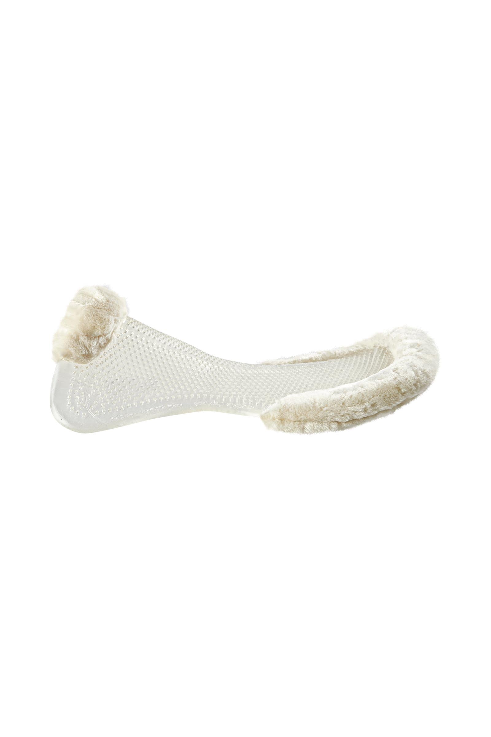 Acavallo Gel Non Slip Classic With Faux Sheepskin Cut-Out Flat Saddle Pads