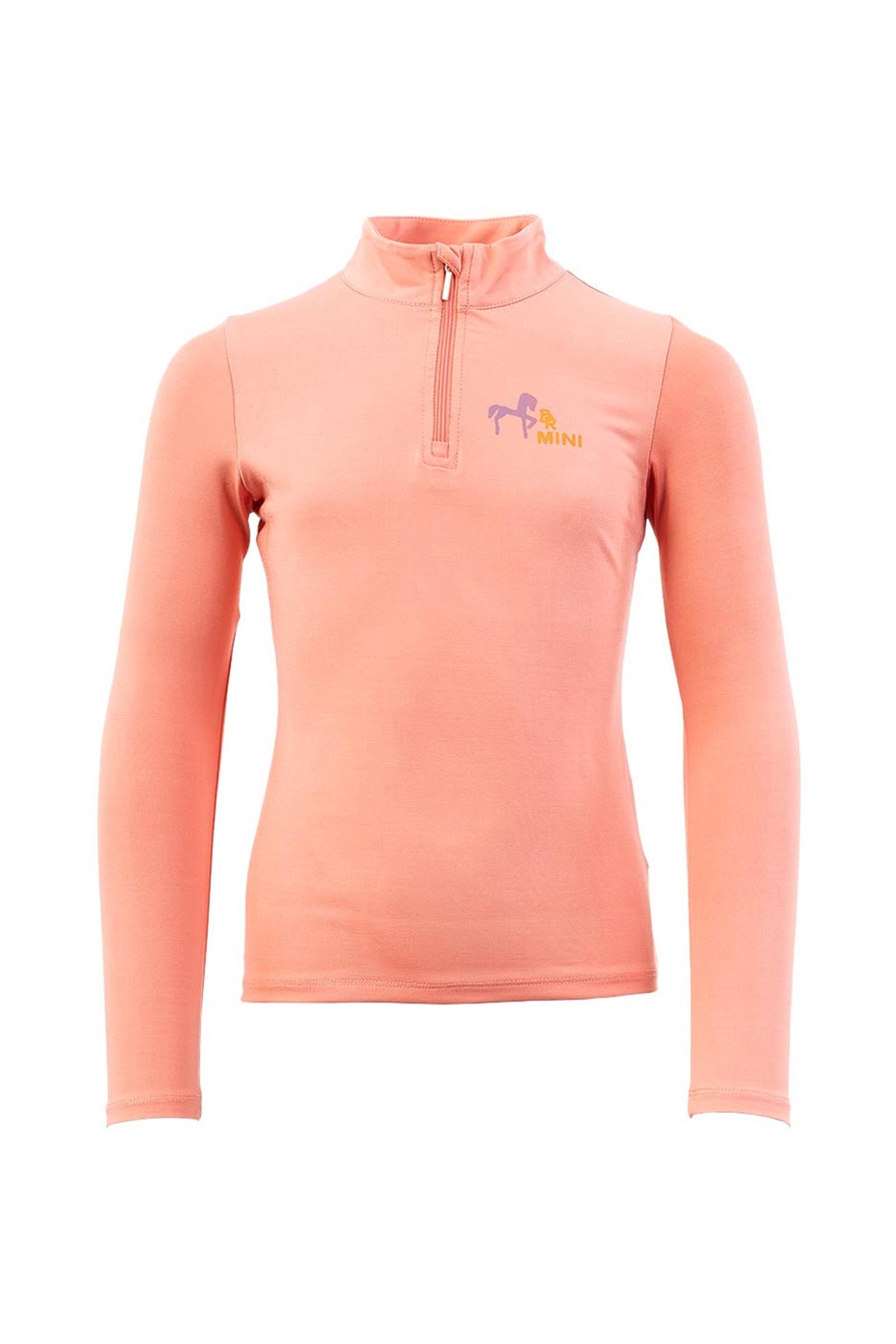 BR Mini Kids zip up longsleeve shirt Kinder paardrijkleding
