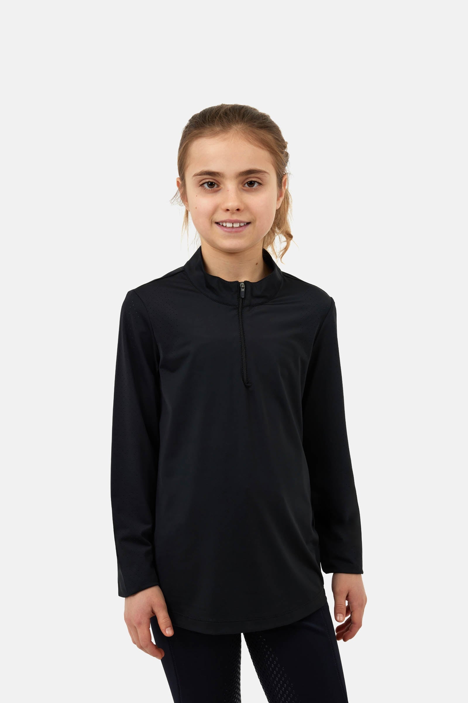 Horze Young Rider Emmie Cooling Training Shirt with Long Sleeves Kinder paardrijkleding