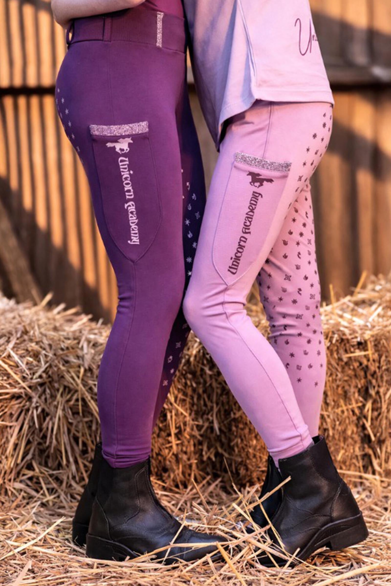 Kavalkade Unicorn Academy Kids´ Riding Leggings With Glitter Kids Apparel