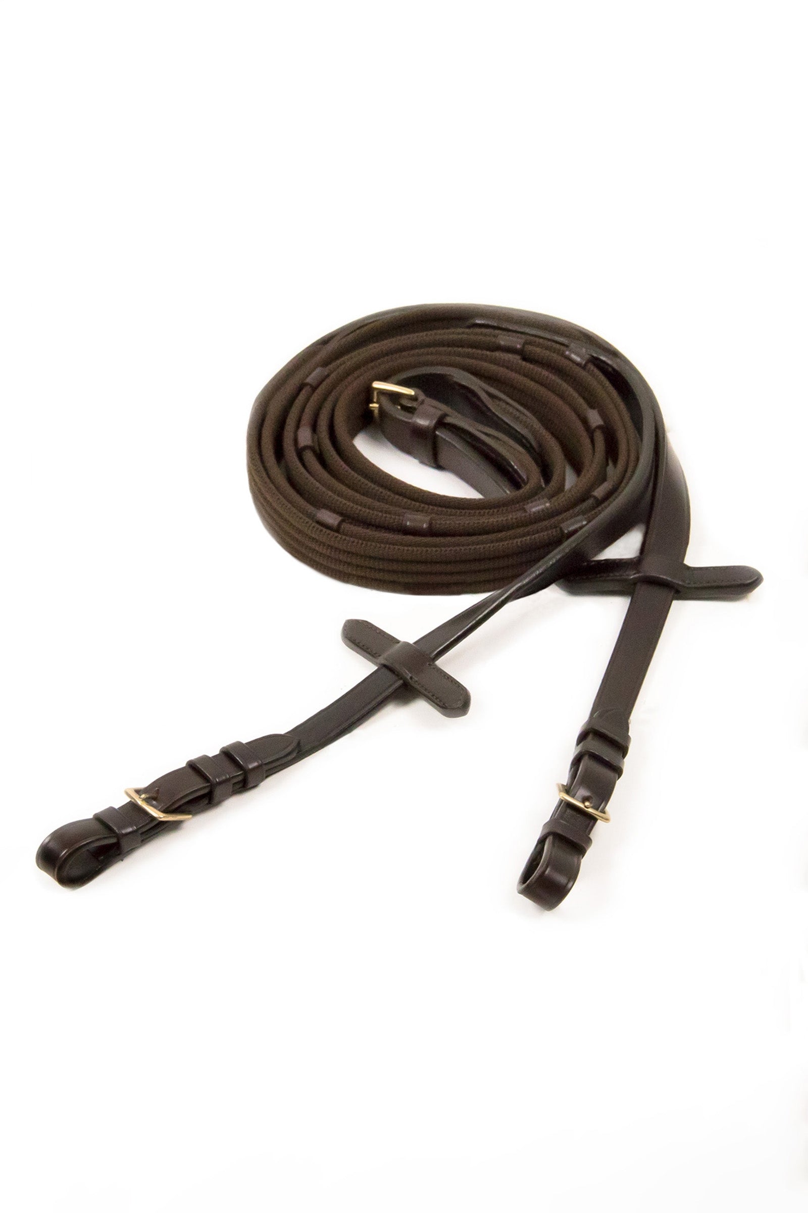 Schockemöhle Sports Webbing teugels met gespen, 5 stoppers, marting Hoofdstellen & Teugels