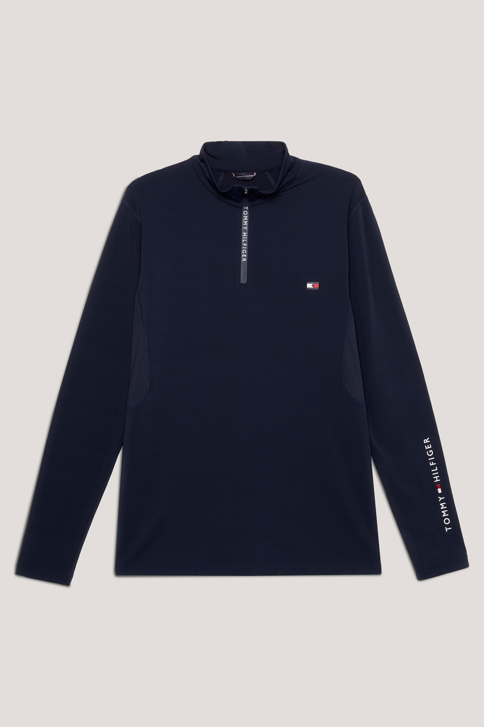 Tommy Hilfiger Equestrian thermoshirt met 1/4 rits voor heren Heren paardrijkleding