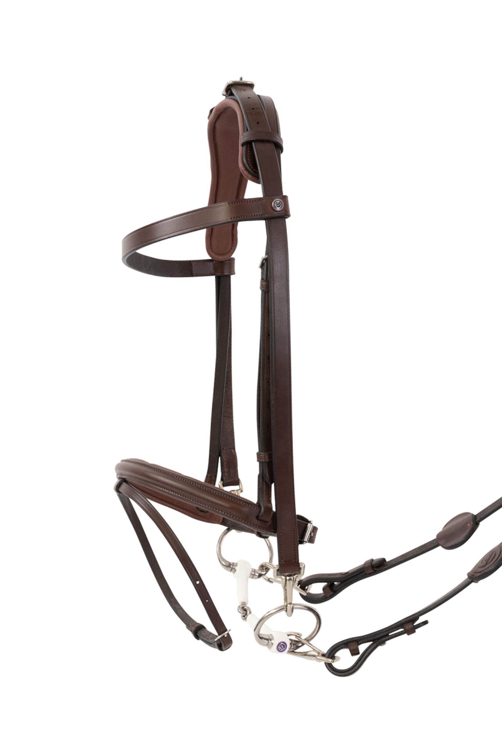 Trust Equestrian Hamburg Training Bridle W Padding & Rubber Reins Hoofdstellen & Teugels