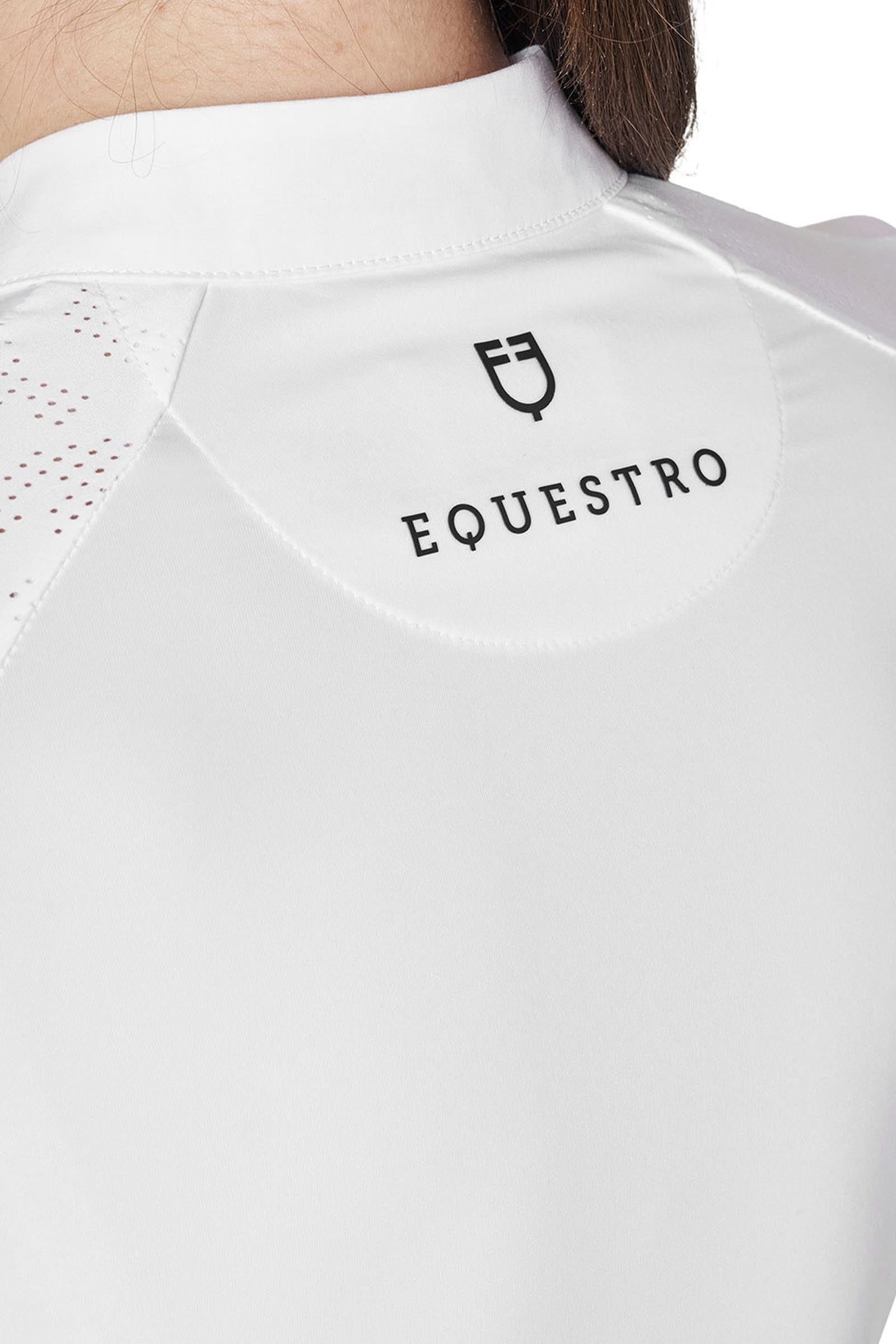 Equestro Women's Slim Fit Competition Polo Shirt With Mesh Inserts Women’s Riding Clothing