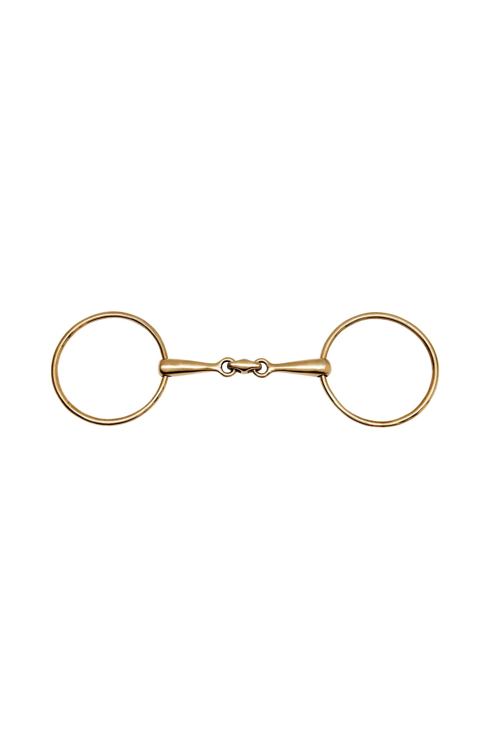 Feeling FEELING Thin Anatomical Large Rings Snaffle, German Silver Bitten