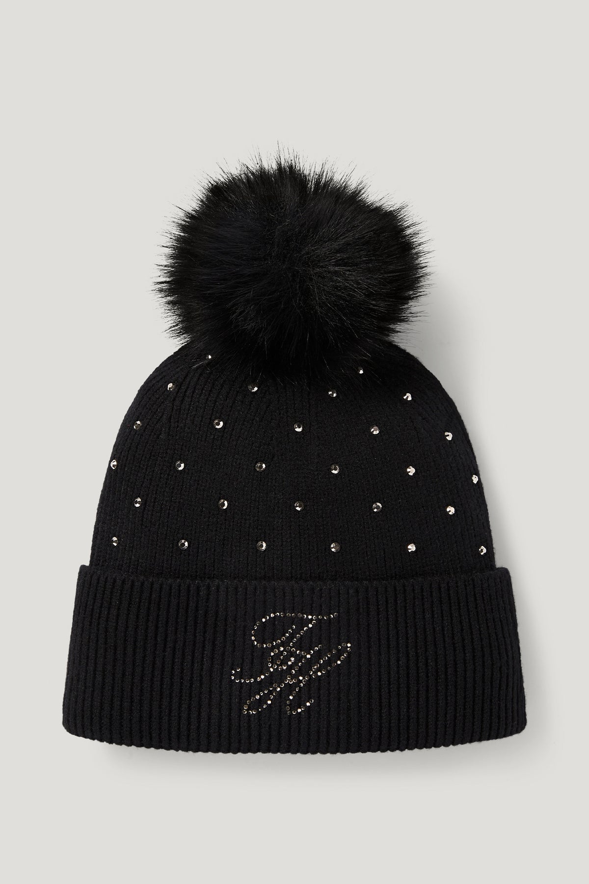 Tommy Hilfiger Equestrian Daly Women Rhinestone Pom Pom Beanie (Set of 2) Accessories