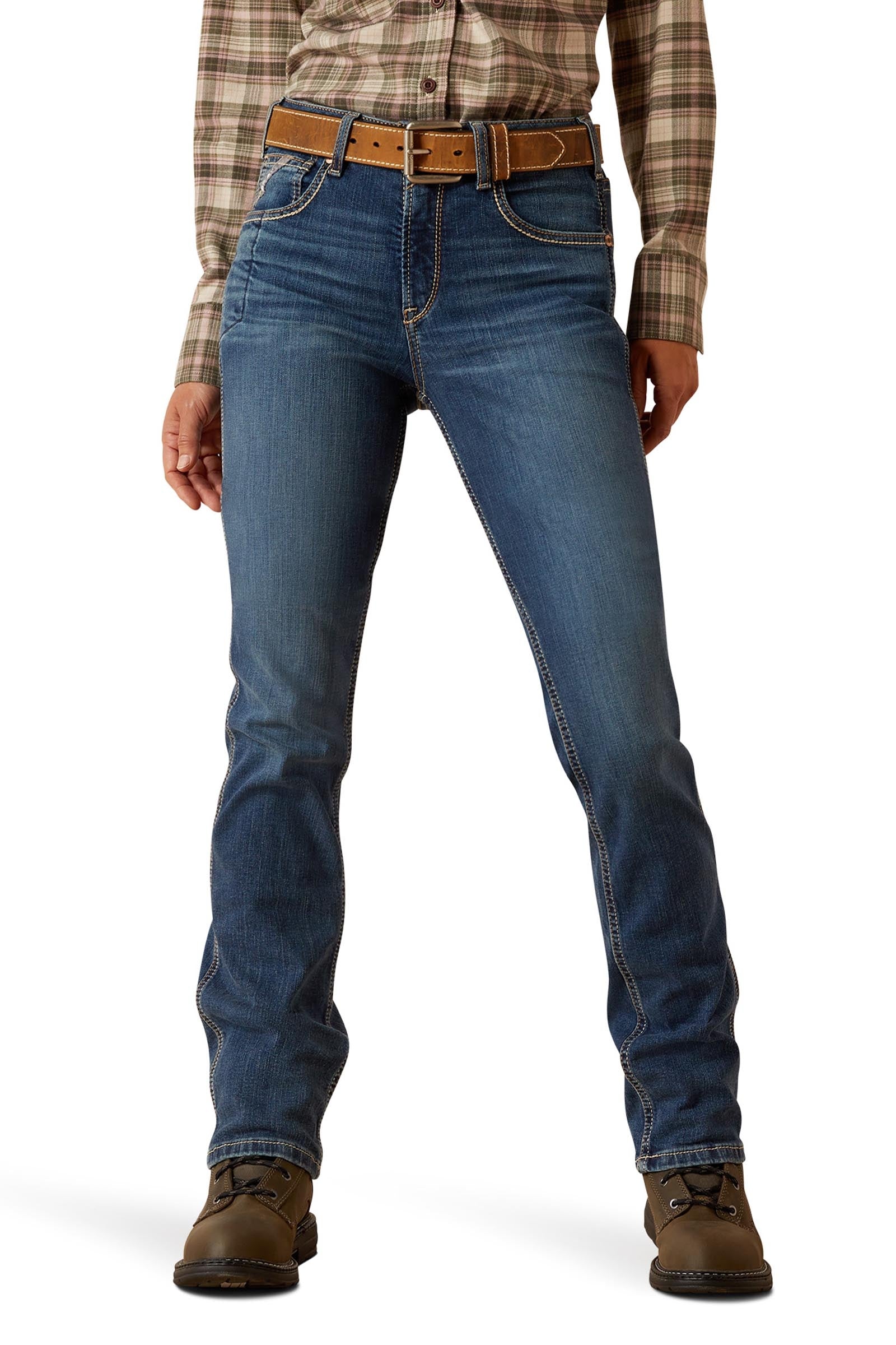 Ariat Rebar HR Riveter Straight Dames jeans met rechte pijp Womens Breeches