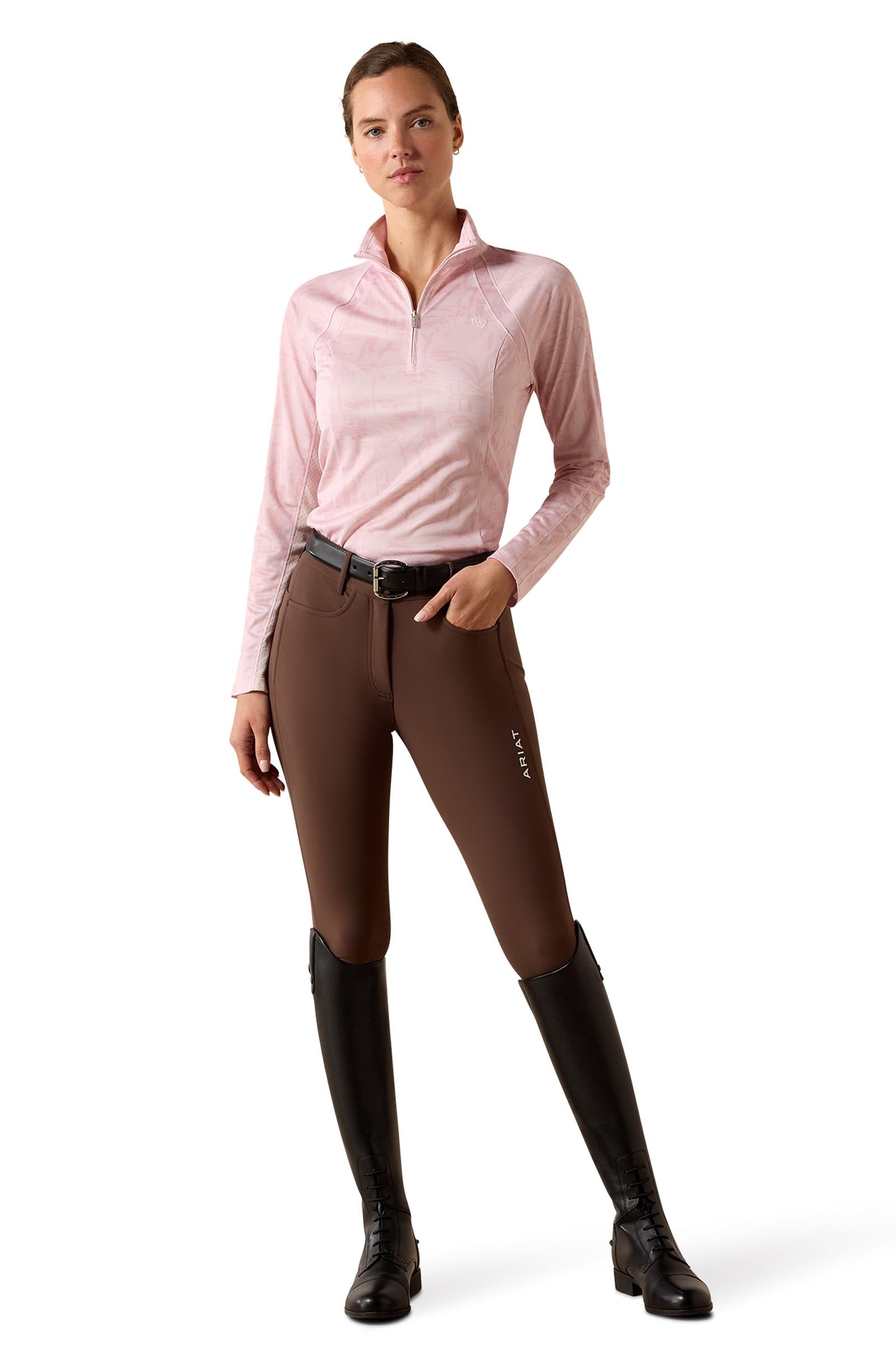 Ariat Women's Sunstopper 3.0 1/4 Zip Baselayer Women’s Riding Clothing