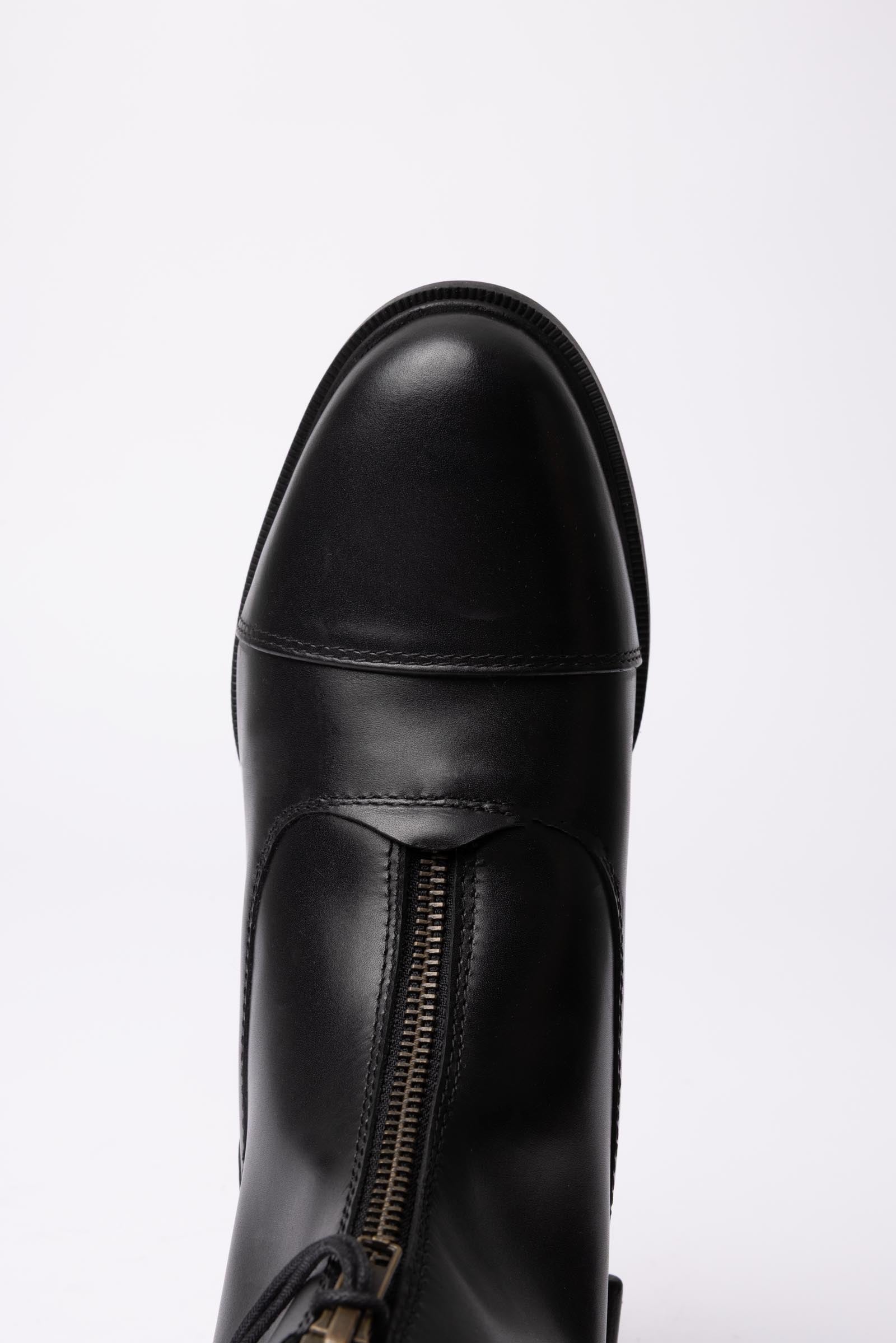 Horze Oldenburg Leather Jodhpur Boots With Front Zip Riding Boots & Riding Shoes