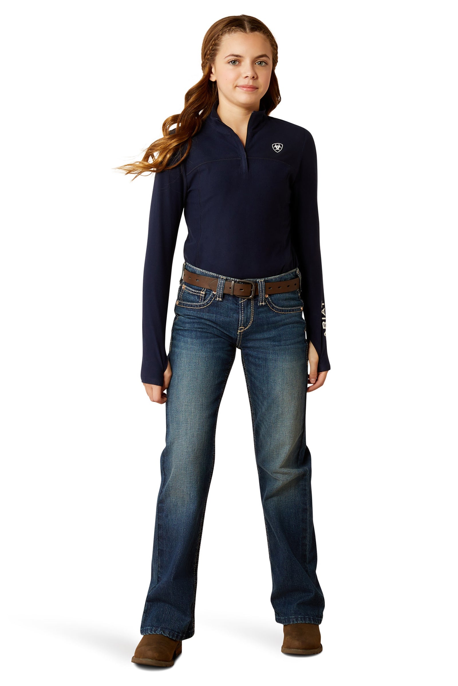 Ariat Lowell 3.0 Kid´s 1/4 Zip Baselayer Shirt Young Rider Apparel