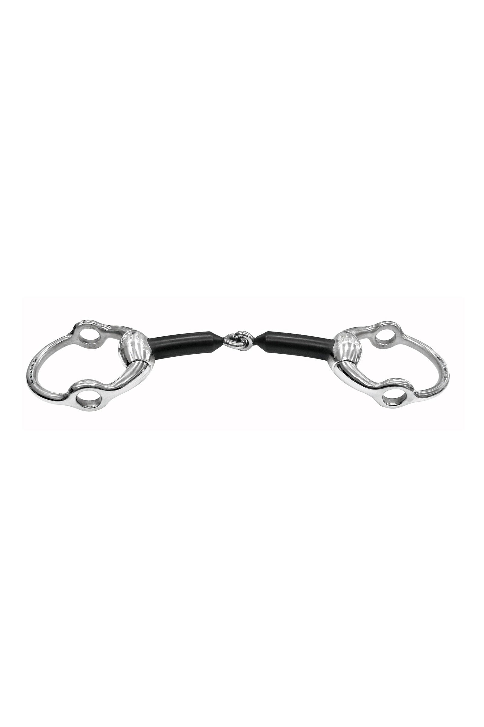Sprenger olijvenkop gagbit Hardcarbon, enkel gebroken, 16 mm, roestvrij staal Bitten