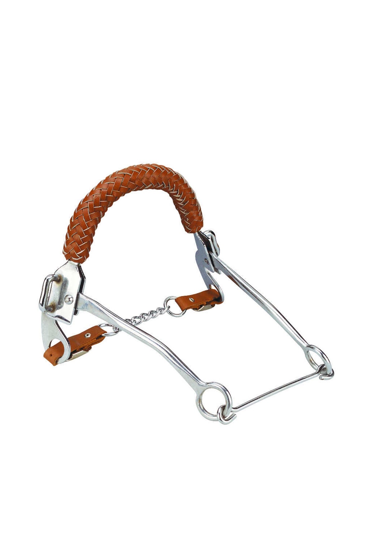 FEELING Hackamore met Gevlochten leren neusriem Bitten