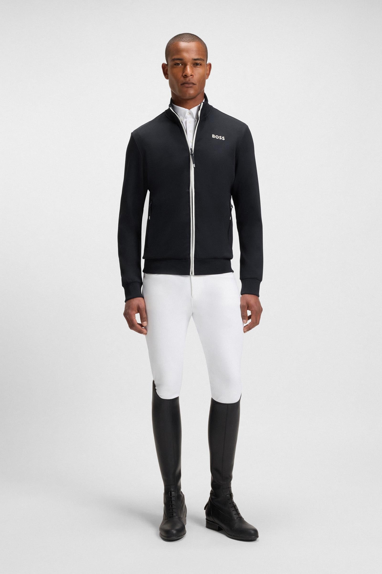 BOSS Equestrian Boss Sammy Mens Functional Cardigan Mens Riding Clothing
