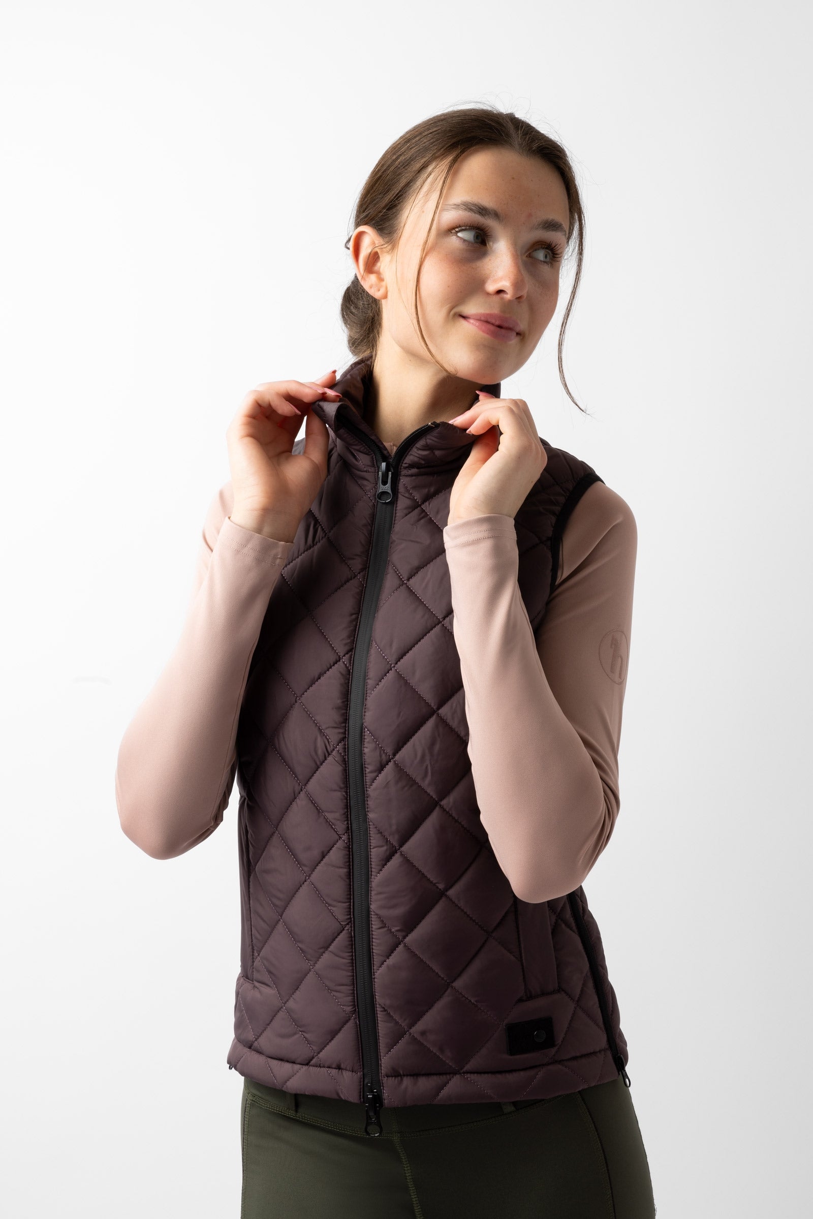 Horze Young Rider NAIA gewatteerde bodywarmer Kinder paardrijkleding