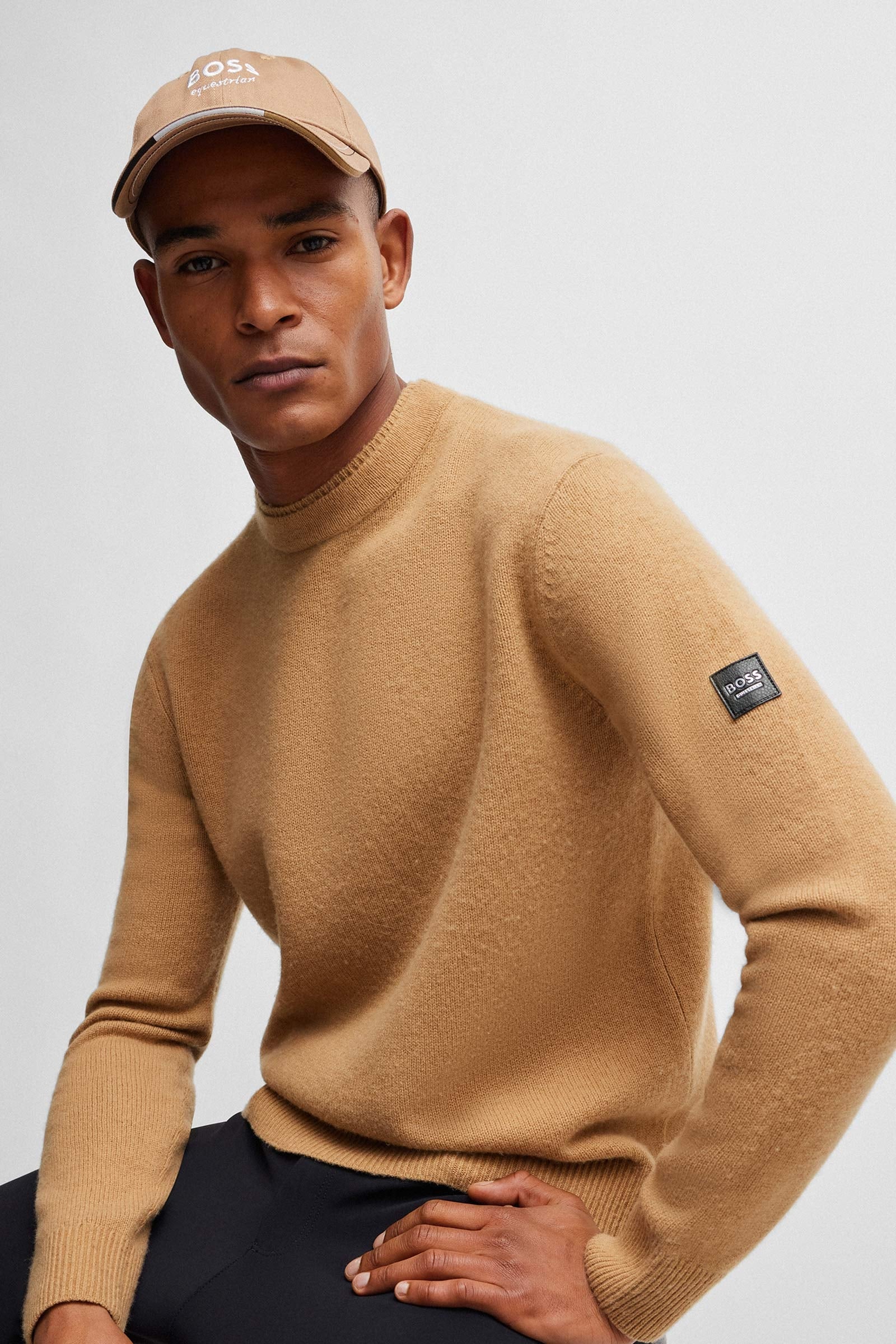 BOSS Equestrian Boss Rayn Luxury Knitwear Jumper Mens Riding Clothing