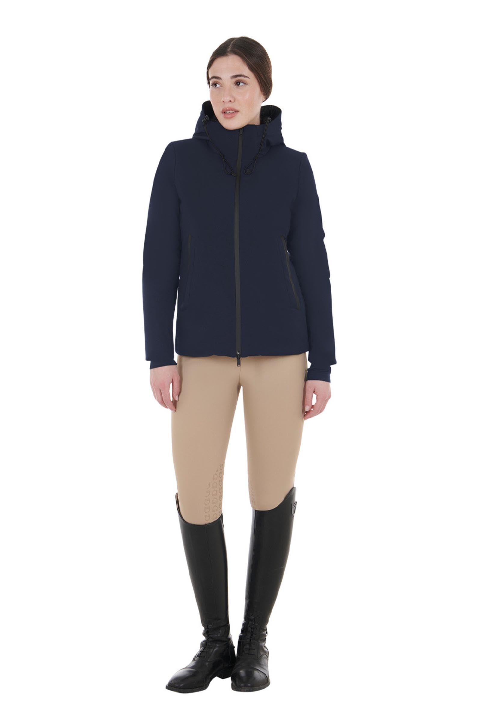 Equestro Women's Down Jacket Water and Wind Repellent Women’s Riding Clothing