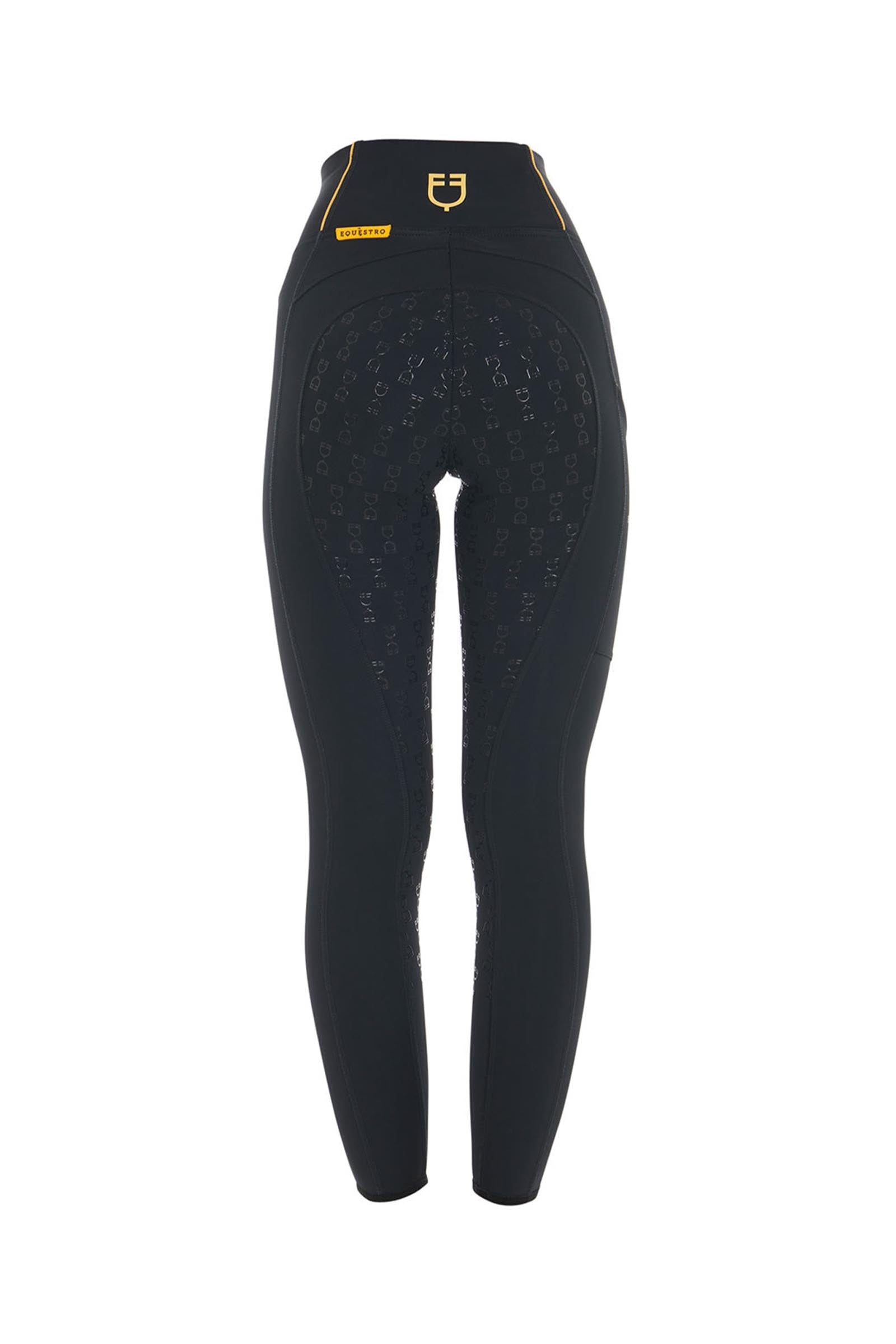 Equestro Women's Slim Fit Full Grip High-Waisted Leggings Womens Breeches