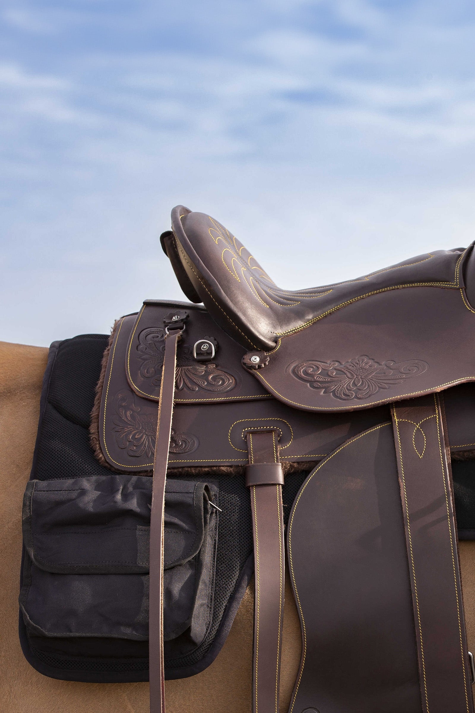 WESTRIDE Western Saddle Pad with Pockets Saddle Pads