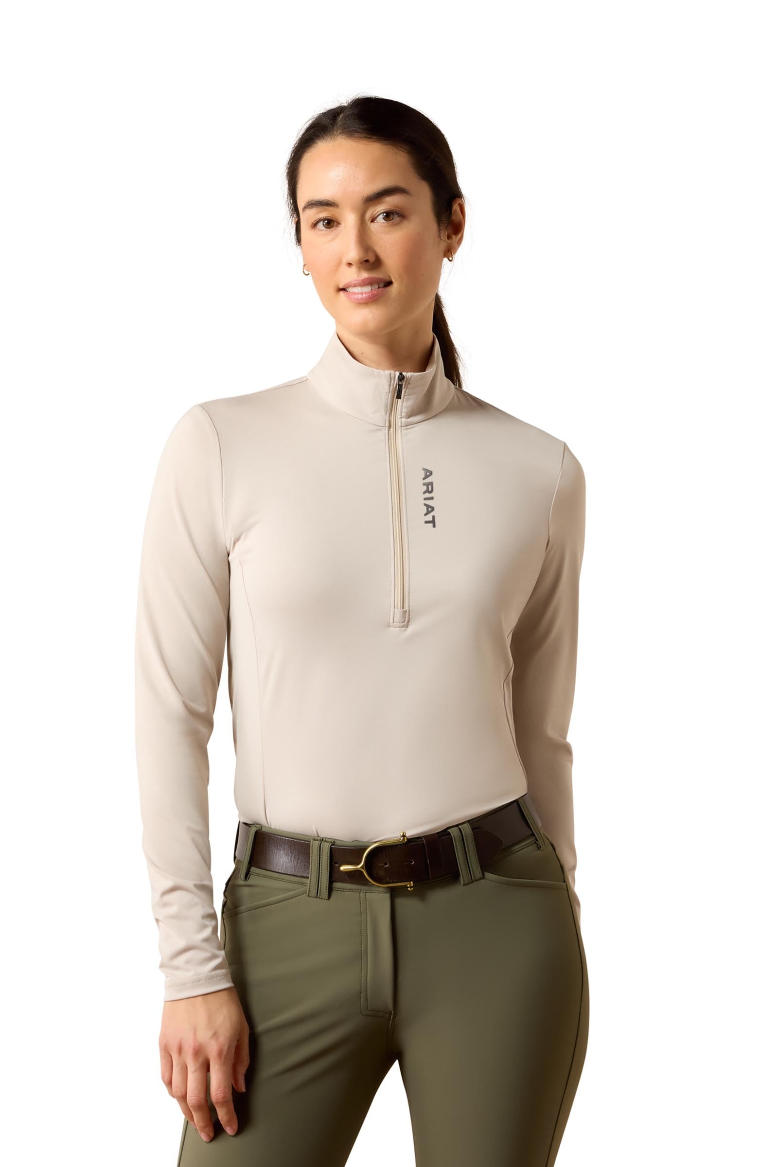 Ariat Dames Lunaveil baselayer met 1/2-ritssluiting Dames paardrijkleding