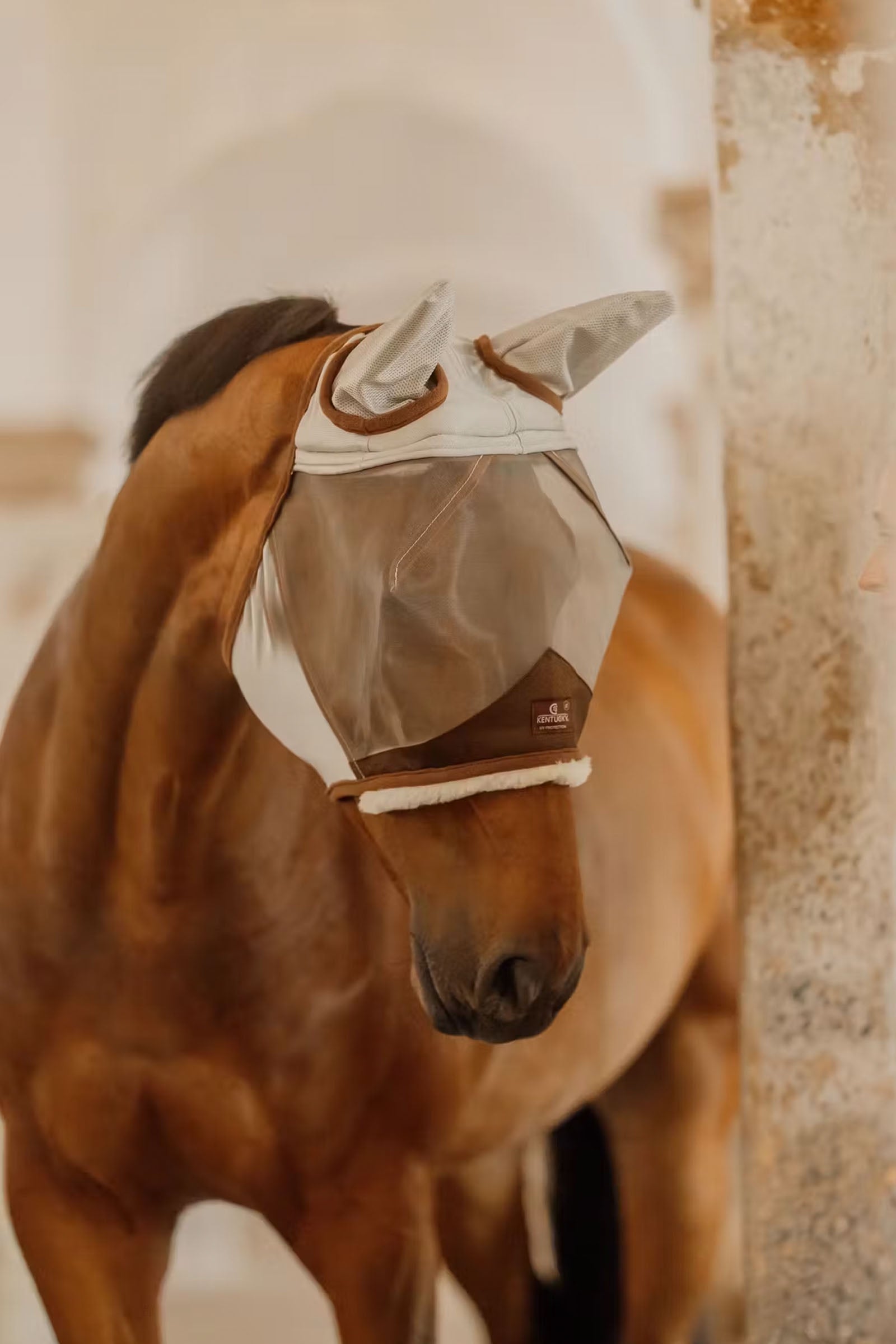 Kentucky Horsewear huidvriendelijk vliegenmasker met oren Vliegenbescherming