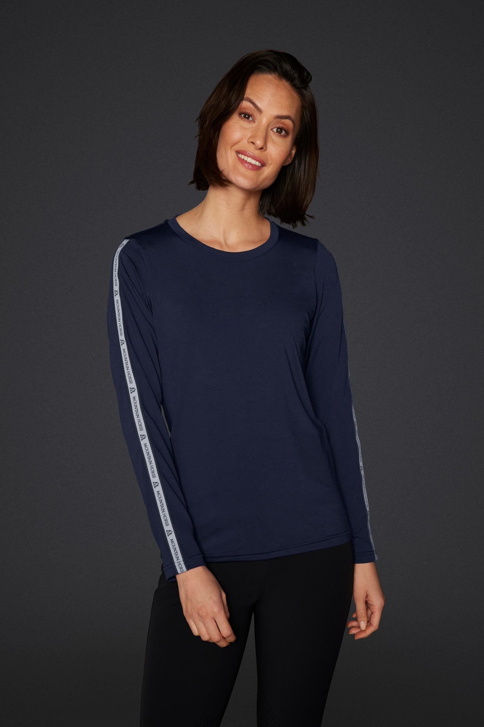 Mountain Horse Active Stripe Women´s Technical Longsleeved Shirt Women’s Riding Clothing