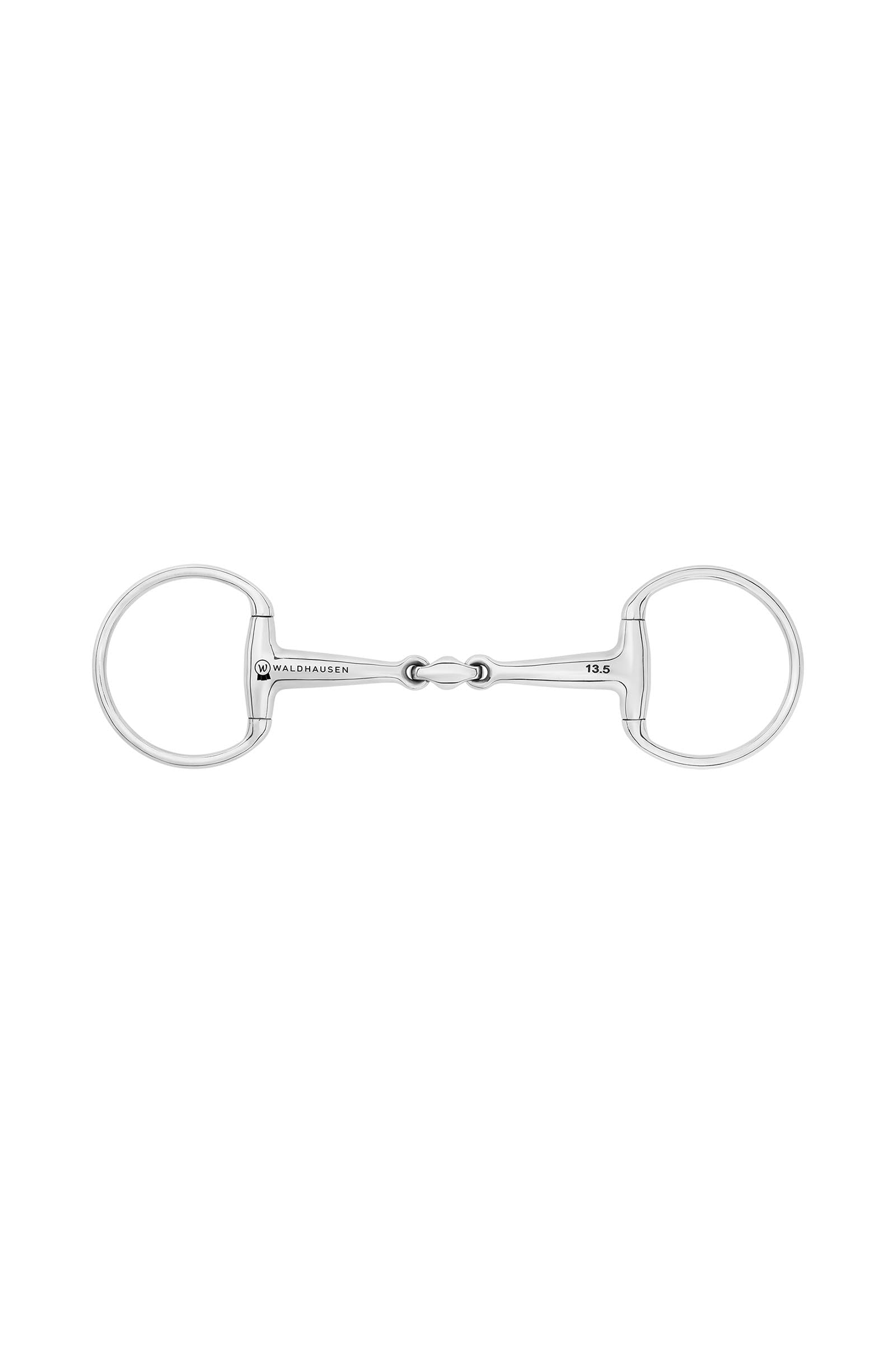 Waldhausen Eggbuttbit, Double Jt., Stainless St., 16 mm Horse Bits