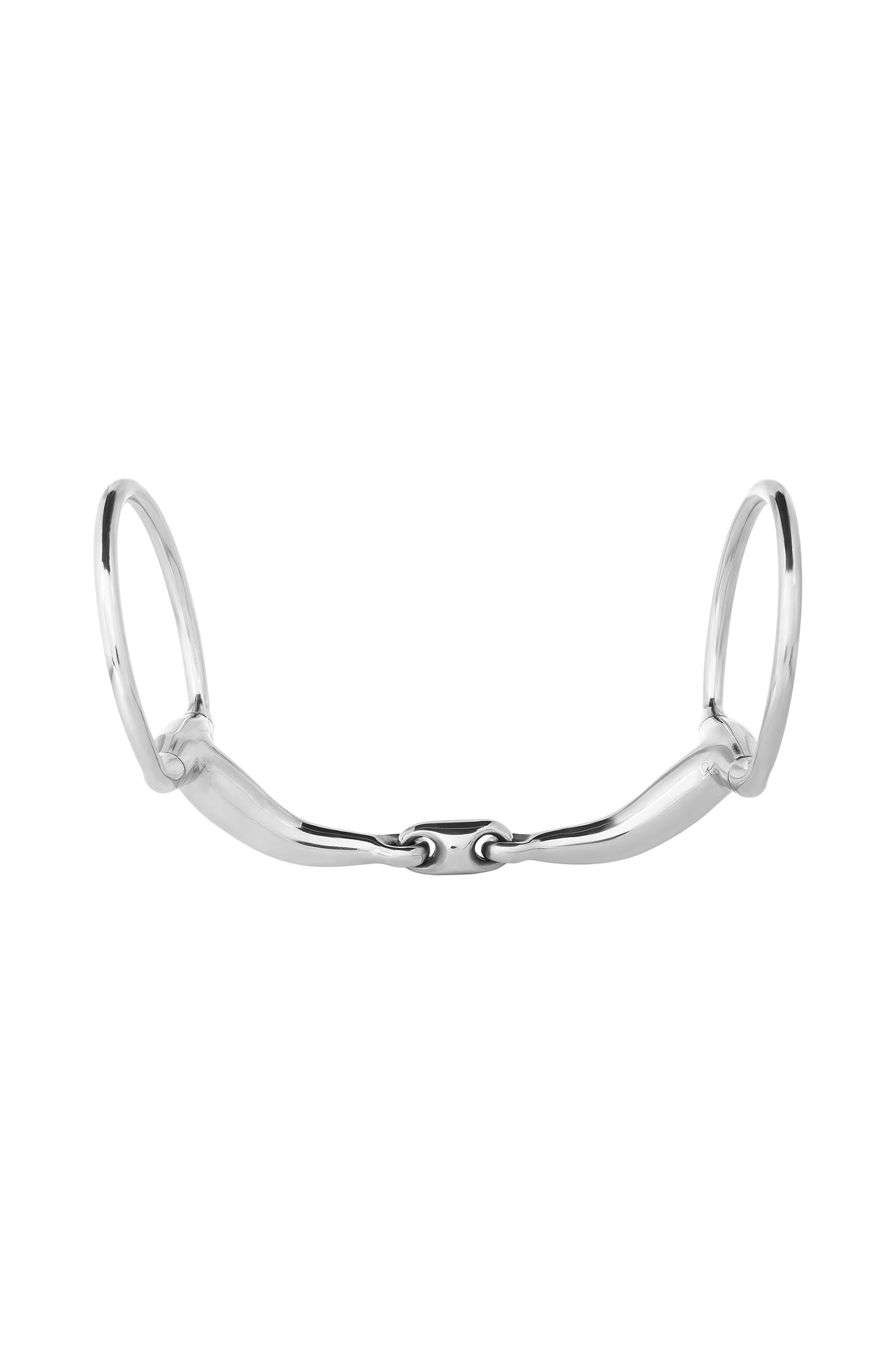 Waldhausen Eggbuttbit Anatomical, Double Jt., Stainless St., 14 mm Horse Bits
