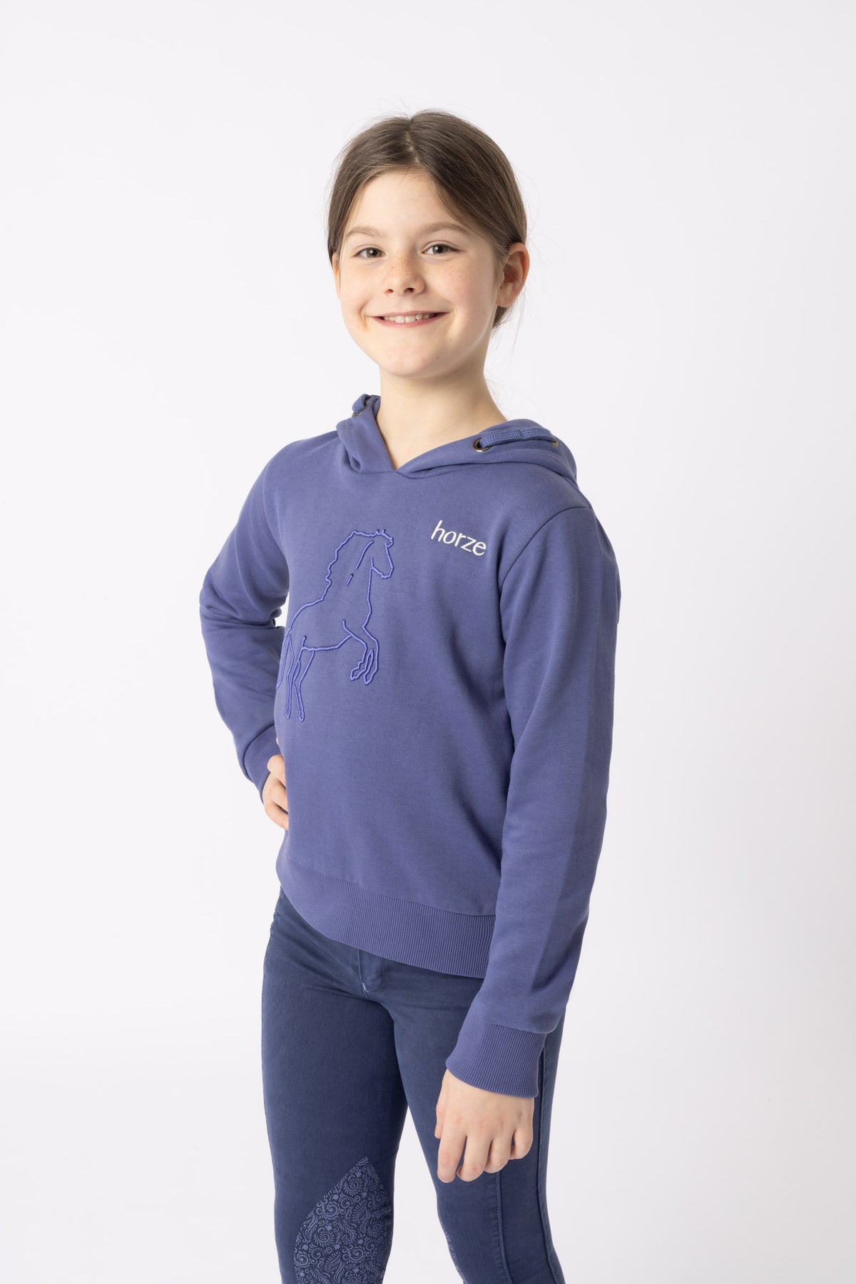 Horze Selma hoodie, kids Kinder paardrijkleding