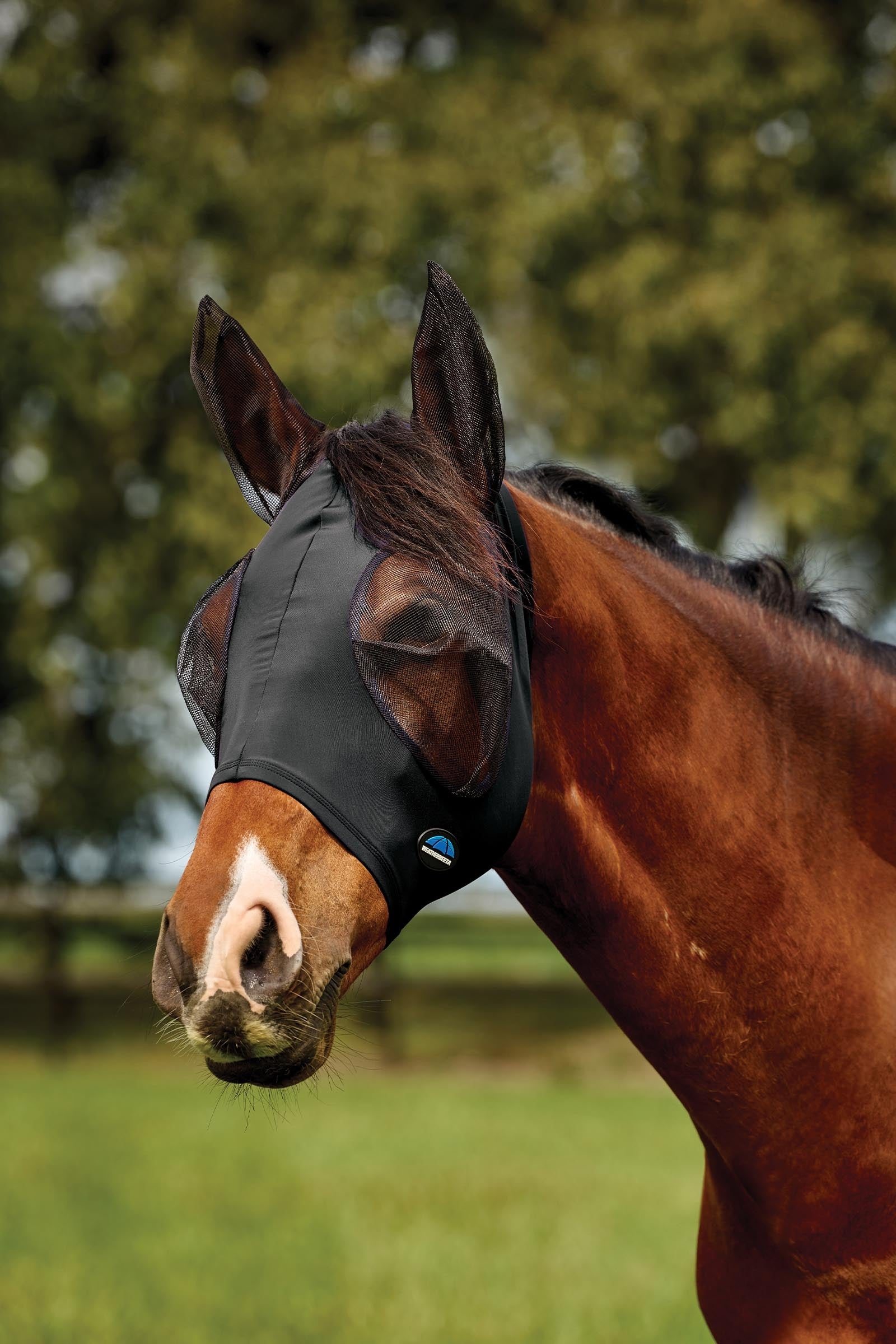 Weatherbeeta Comfitec Deluxe Stretch Fly Mask With Ears Antifly Protection for Horses
