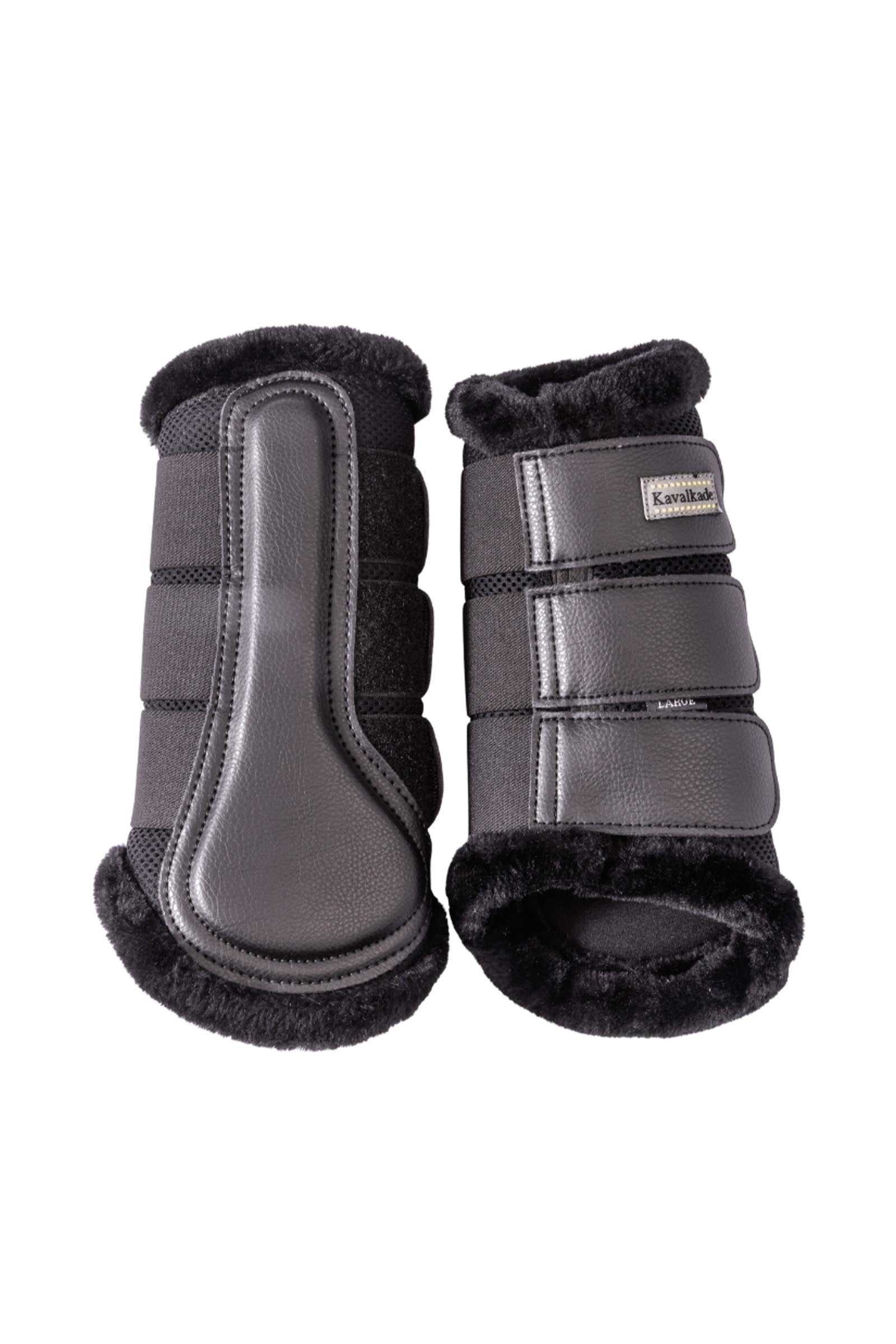 Kavalkade Anatomic Mesh beenbeschermers met imitatiebont Leg & Hoof Protection