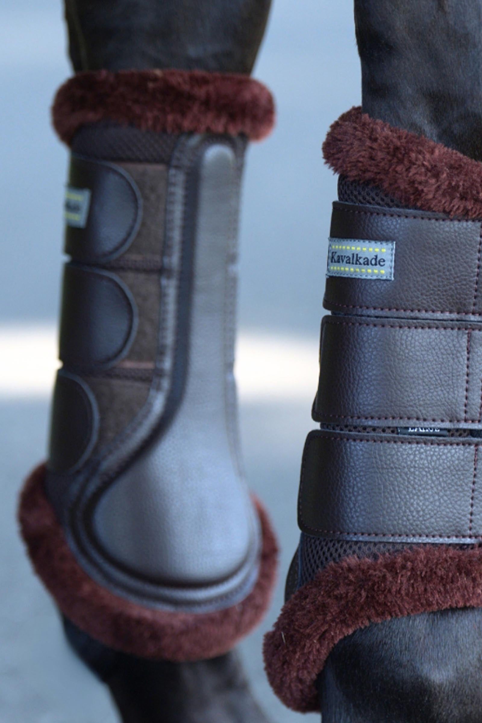 Kavalkade Anatomic Mesh Tendon Boots With Faux Fur Leg & Hoof Protection