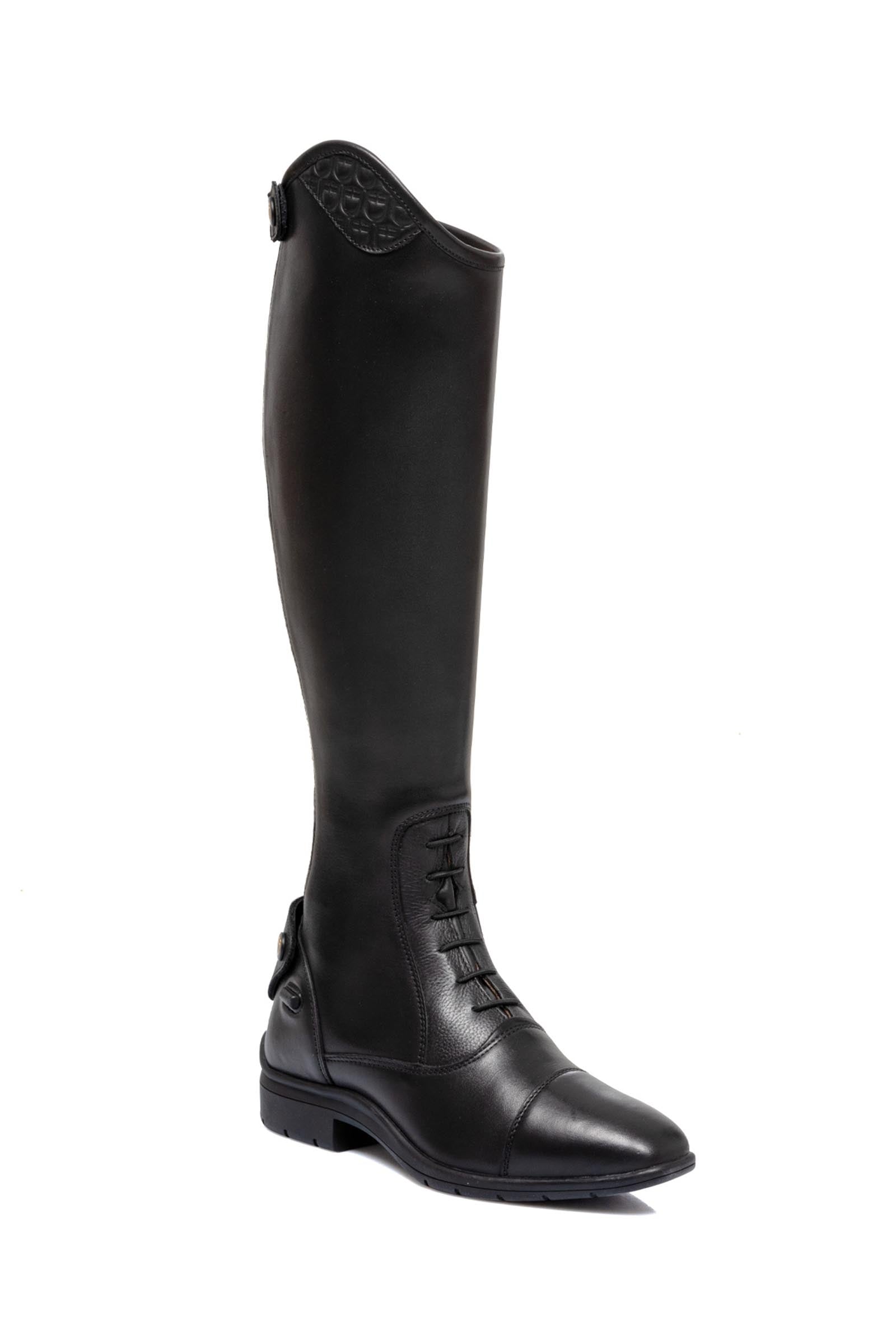 Equestro Unisex Boots With Laces and Multilogo Insert Riding Boots & Riding Shoes