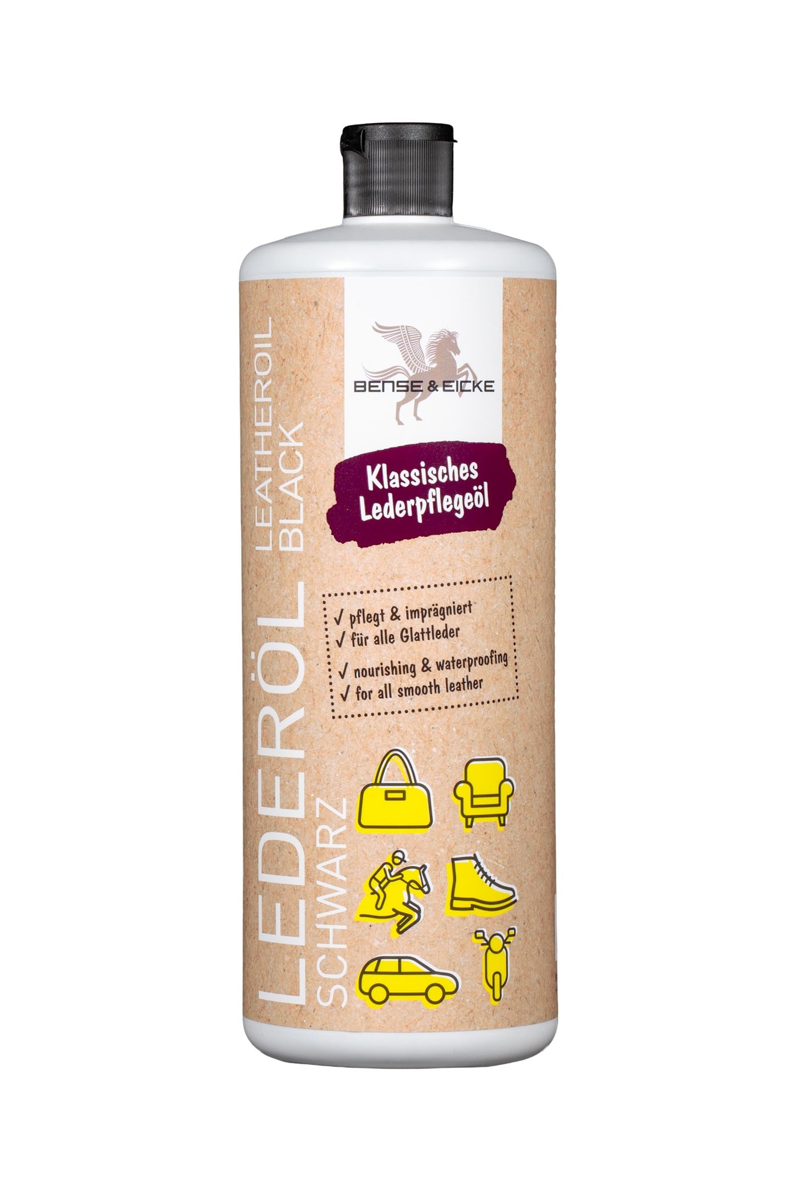 Bense & Eicke Zwarte lederolie, 1000 ml Gezondheid