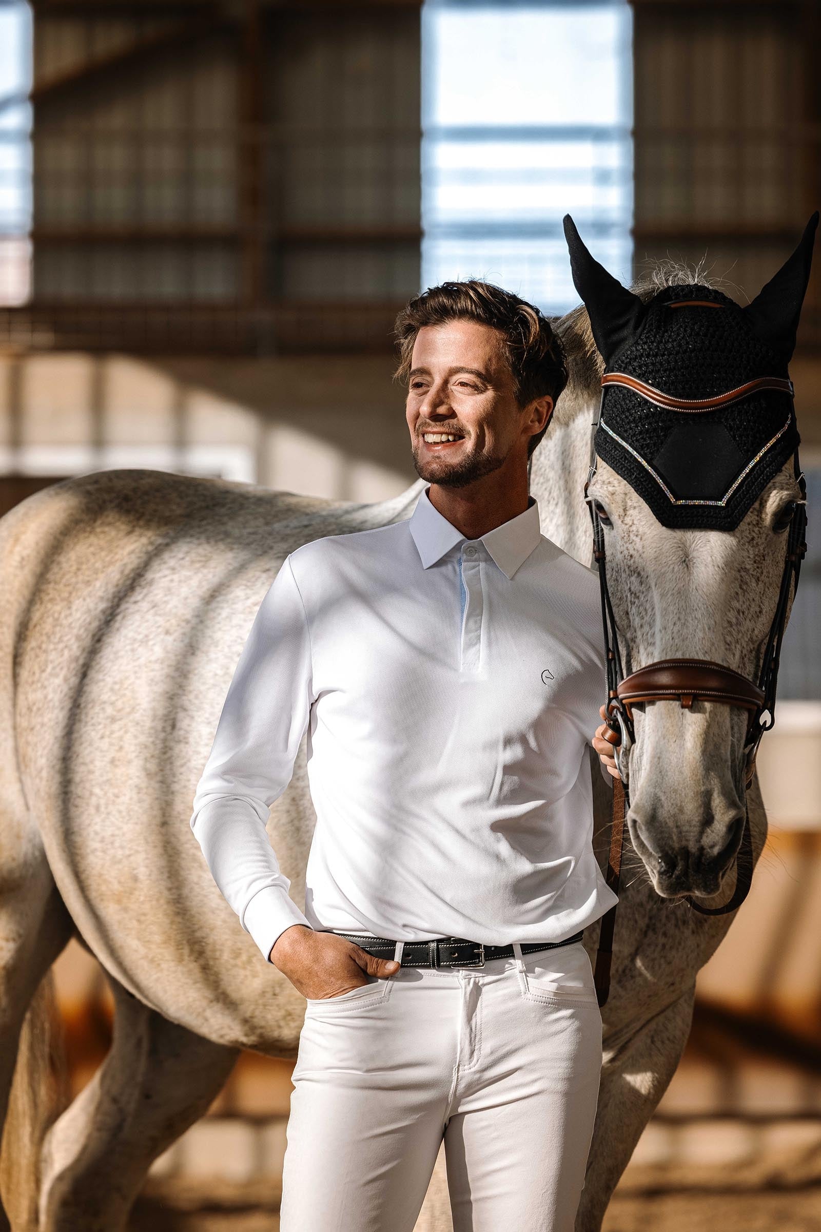 EQUITHÈME Dany Men´s Mesh Polo Shirt Mens Riding Clothing