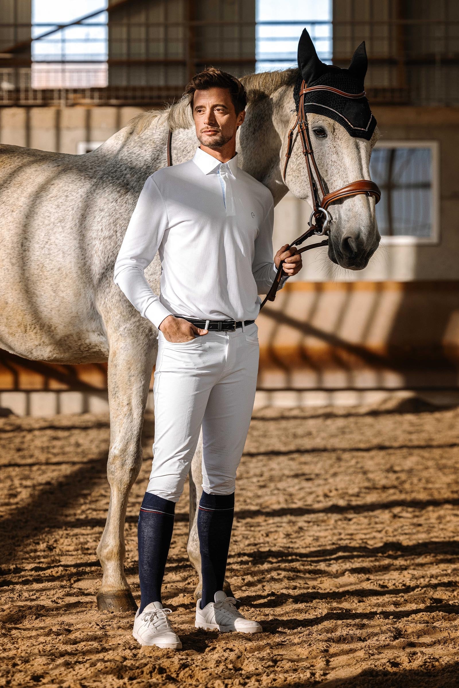 EQUITHÈME Dany Men´s Mesh Polo Shirt Mens Riding Clothing