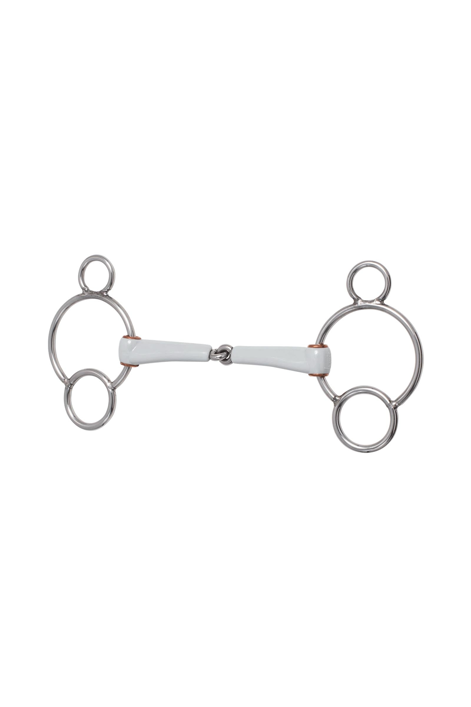 Beris 3-rings bit, enkel gebroken, medium Bitten