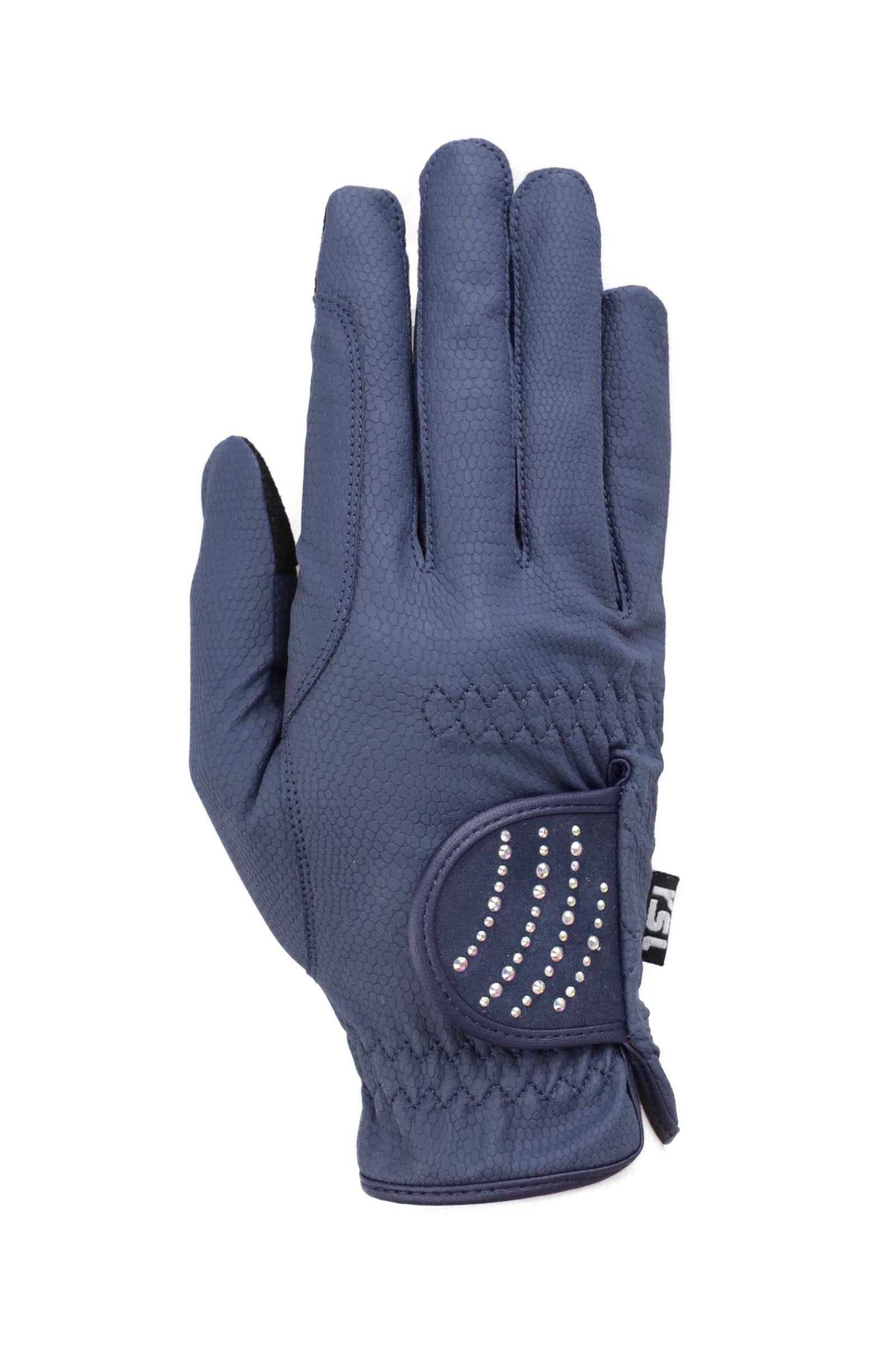 RSL Dubai rijhandschoenen met kleuradaptieve glitterstenen Rijhandschoenen