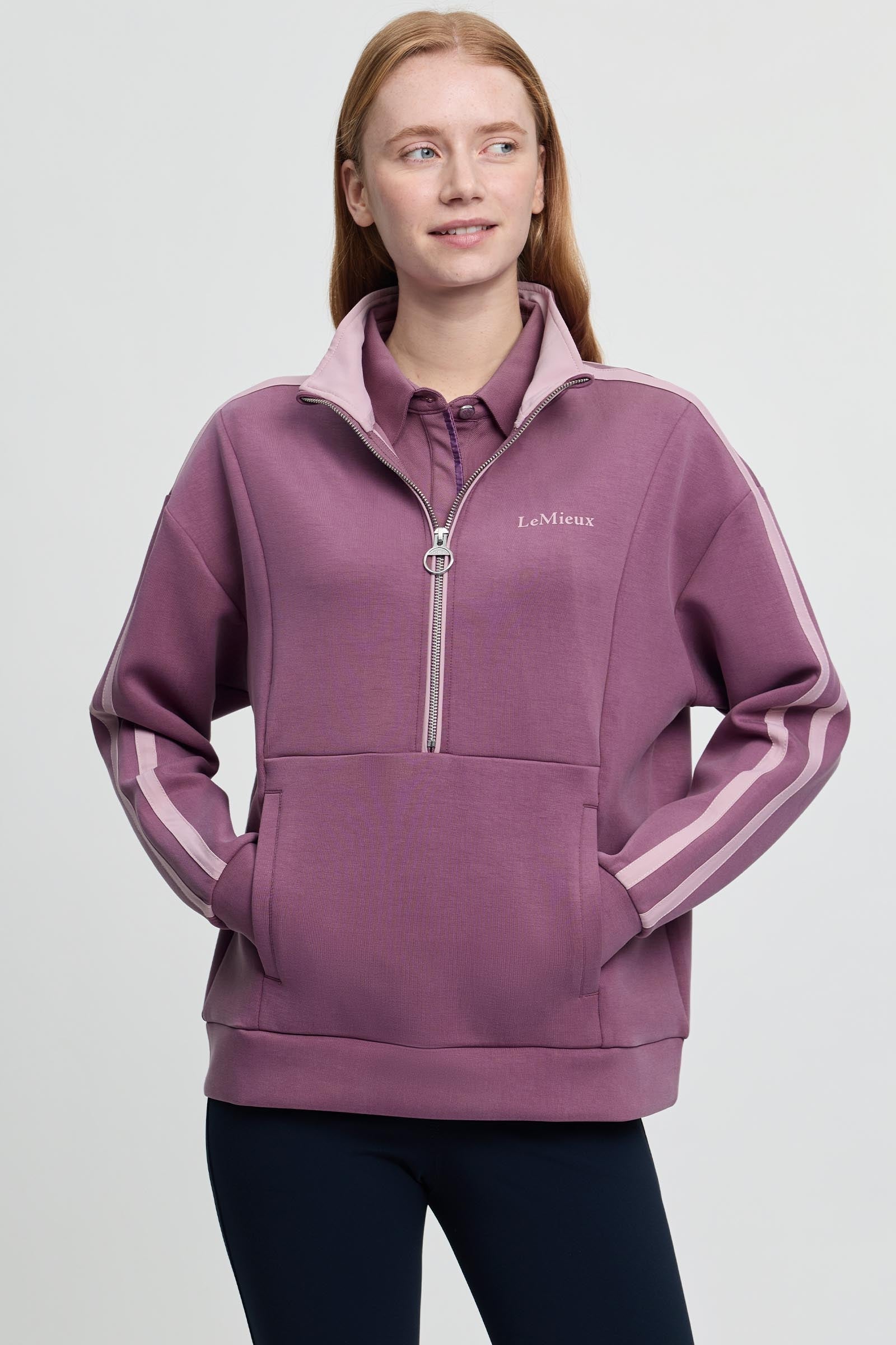 LeMieux Connie dames sweater met halve rits Dames paardrijkleding