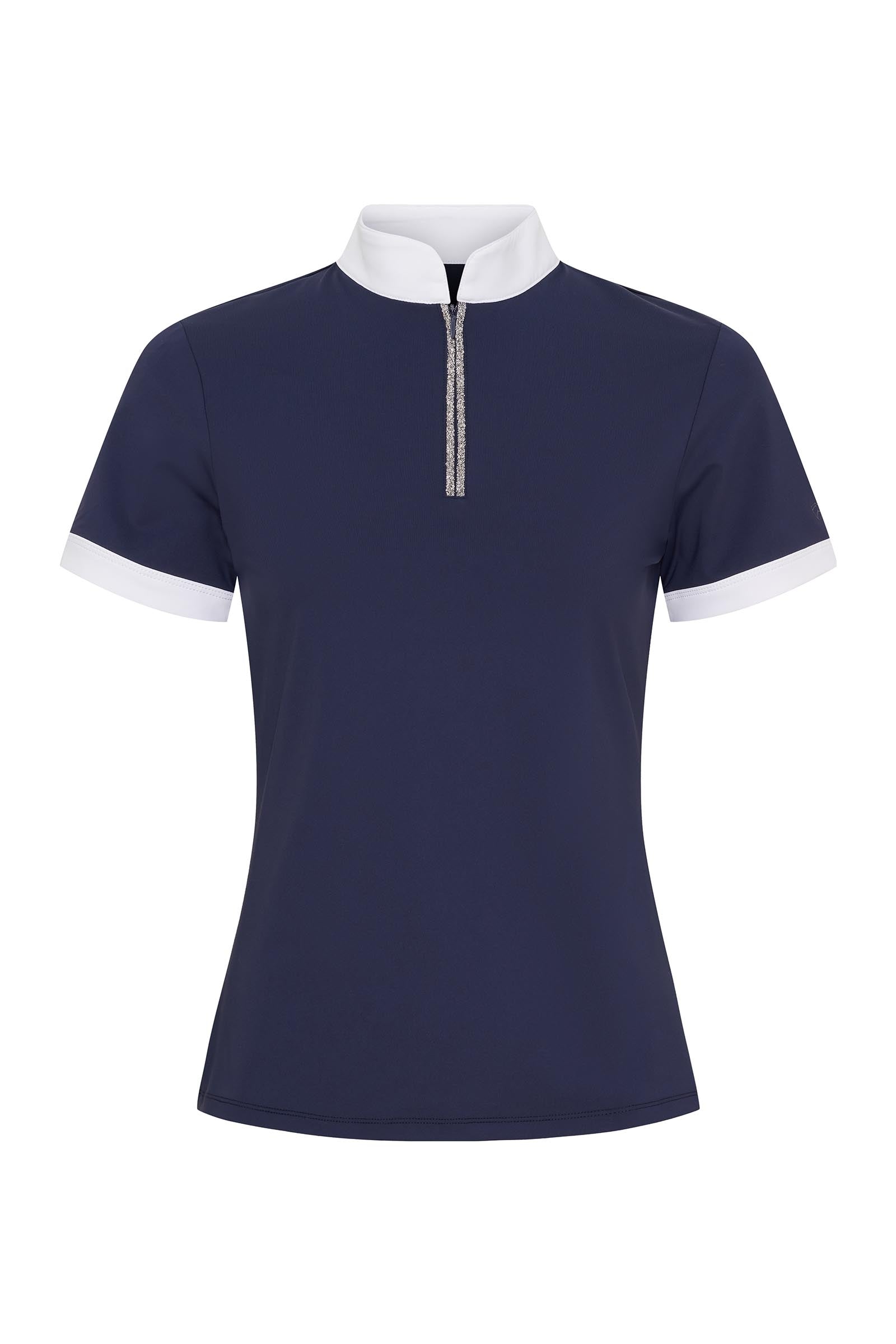 Catago Nice Women's Half Zip Show Shirt Dames paardrijkleding