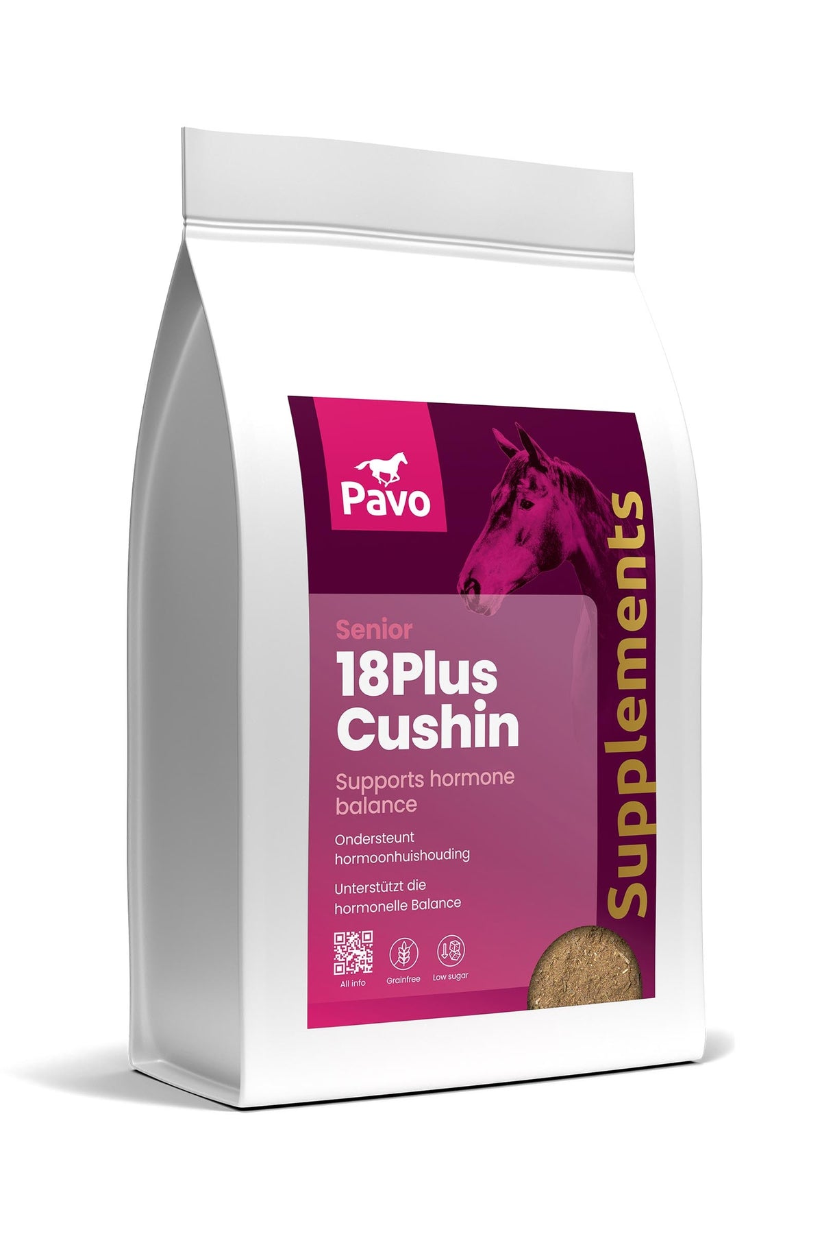 Pavo 18 Plus Cushin, 1 kg Horse Feed & Nutrition