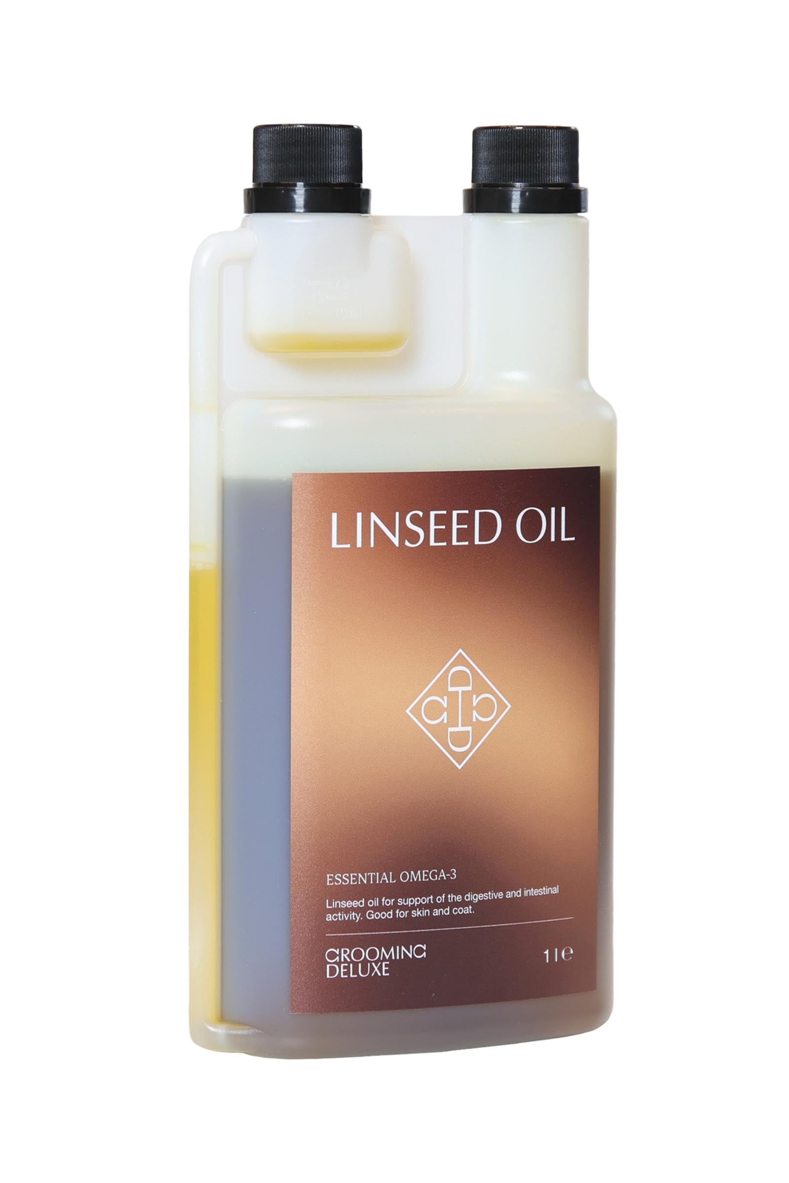 Grooming Deluxe Lijnzaadolie, 1000 ml Horse Feed & Nutrition