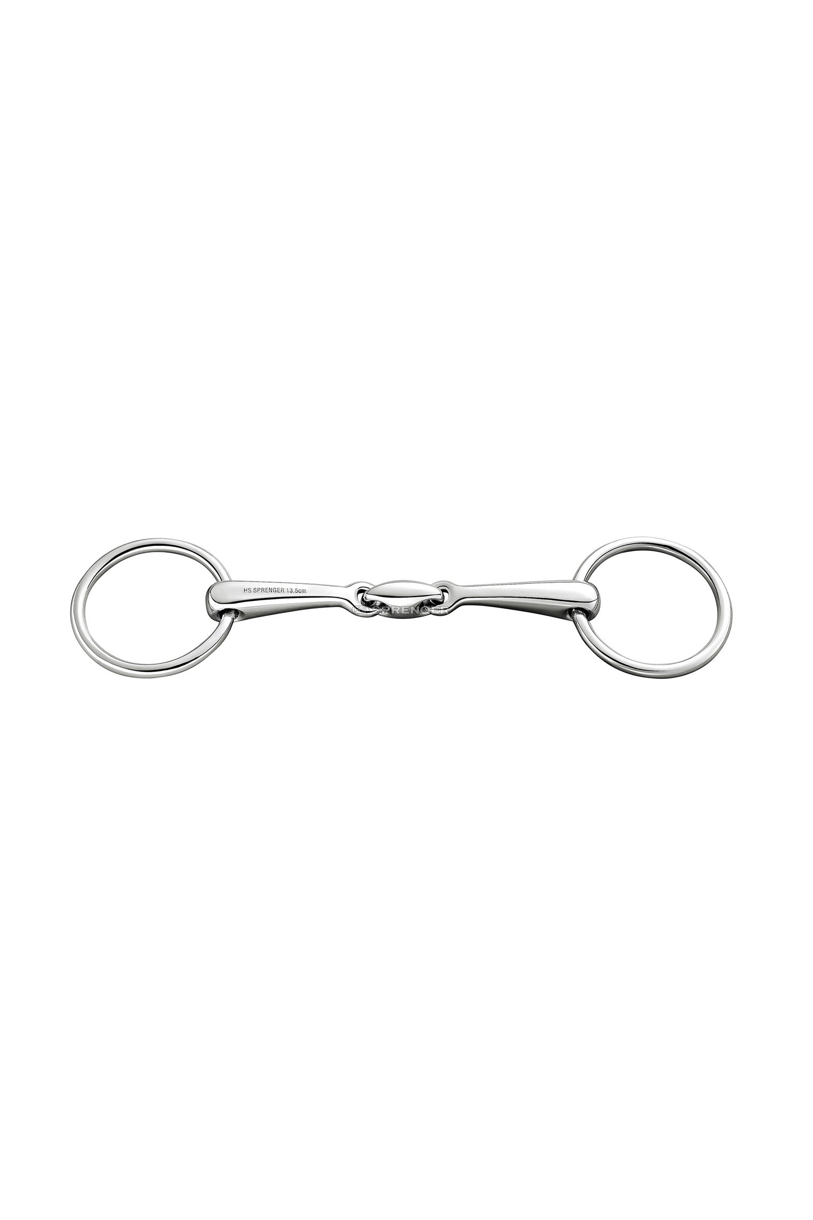 Sprenger Watertrens, dubbel gebroken, 14 mm, roestvrij staal Bitten