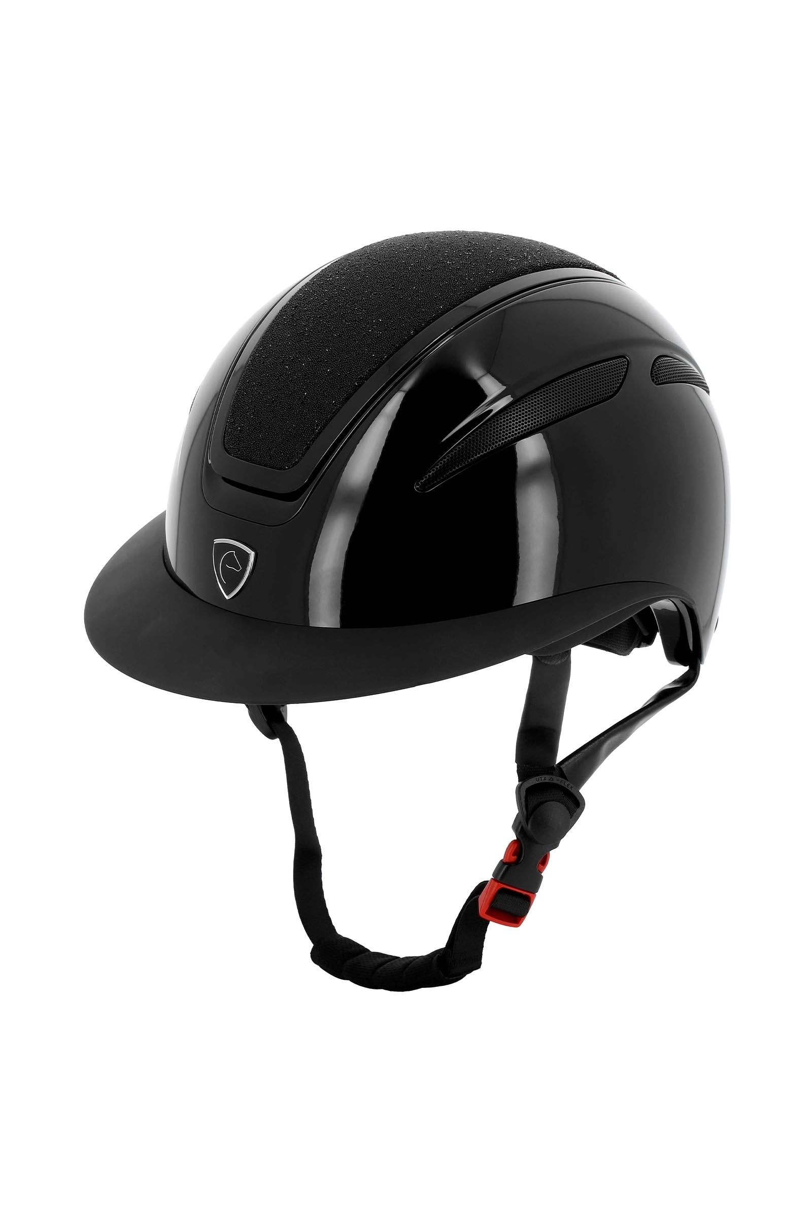 Equi Theme EQUITHÈME Agris Riding Helmet, Shiny, Wide Visor Safety Equipment