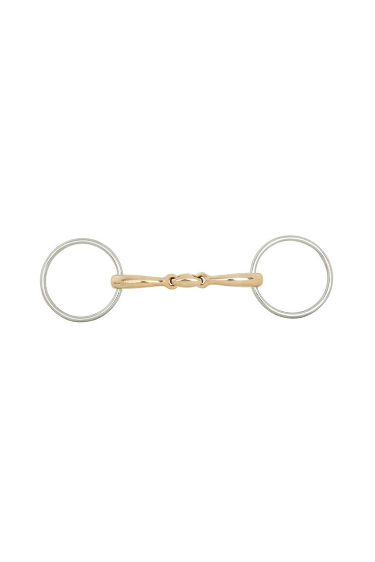 Mors Cheval Horze 13057-135 – Double Articulation, Anneau 70 Mm, épaisseur 16 Mm